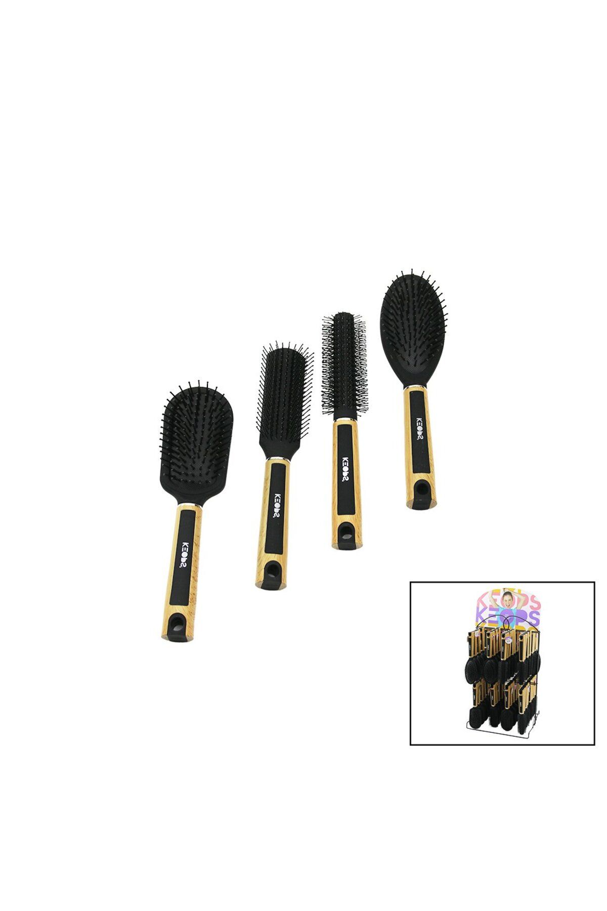 STOREMAX nffastore BAMBU SAP=SİLİKON KAPLI GÖVDE - PLASTİK GÖVDE MİX=FÖN - SAÇ FIRÇASI - TARAK META