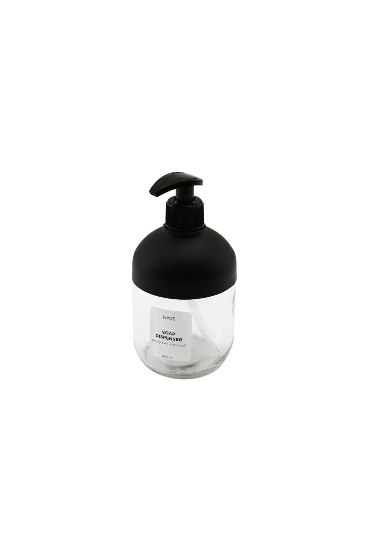 STOREMAX nffastore QLUX C-00550 CL CAM SIVI SABUNLUK SİYAH PLASTİK KAPAK - POMPA 425ML NO-05 SOAP DIS