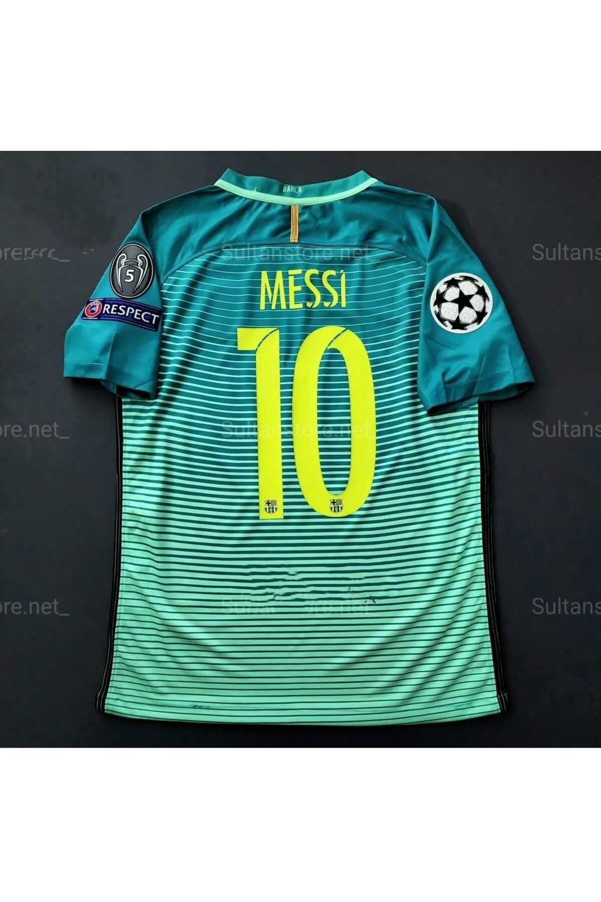 BYSPORTAKUS Barcelona 2017/18 Sezonu Lionel Messi Deplasman Forması (Blue)