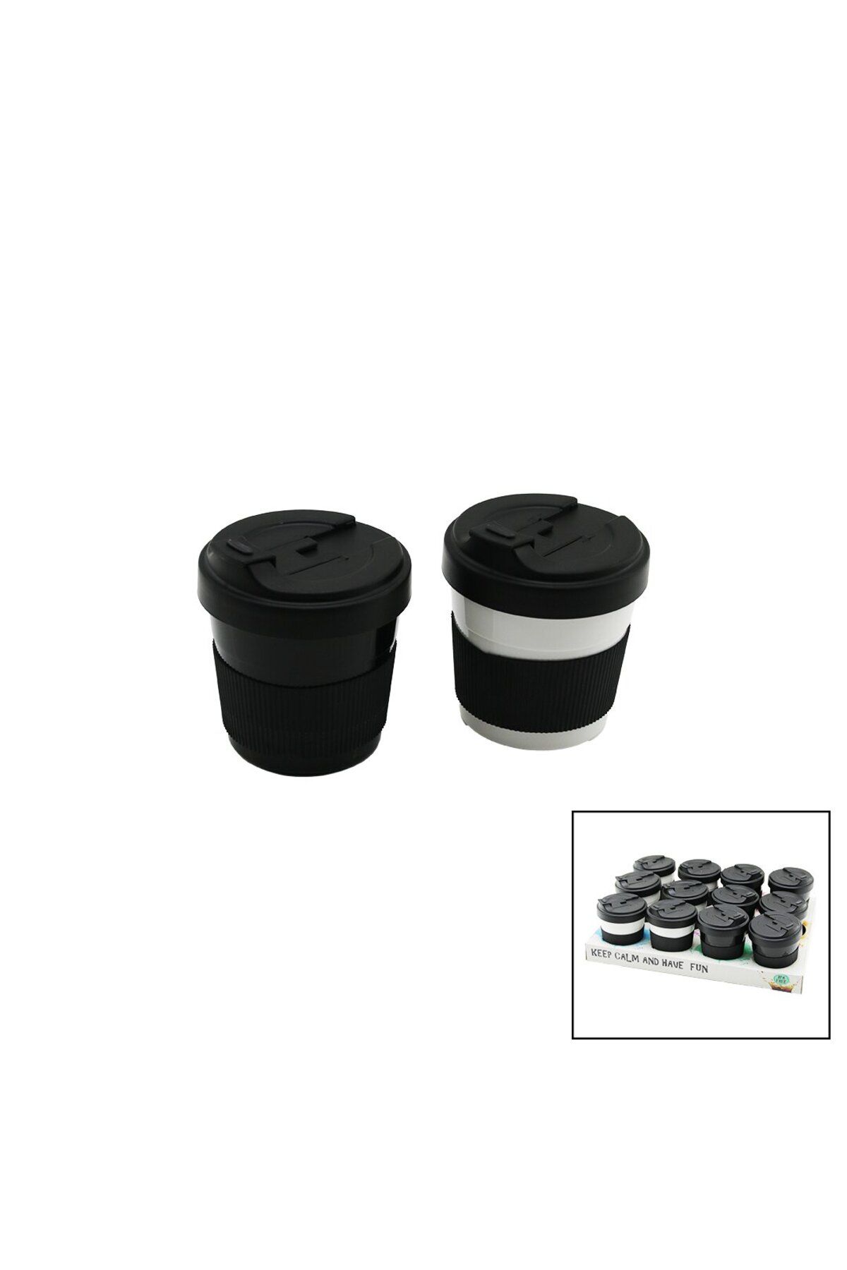 STOREMAX nffastore QLUX L-00985 NO-1 400ML COZY KAHVE BARDAK PLASTİK YUDUMLAMA AĞIZLIKLI KAPAK Sİ