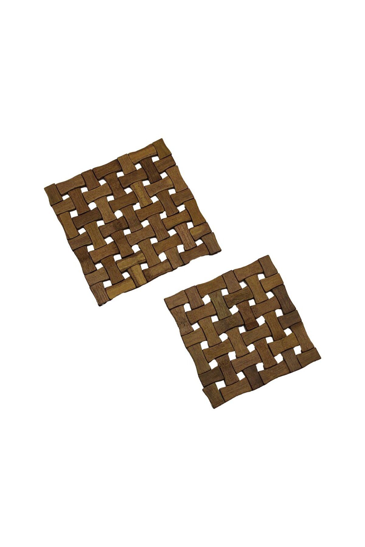 STOREMAX nffastore 2 PCS KARE=16CM--19CM BAMBU AHŞAP NİHALE Star Collectionbuy 1051353