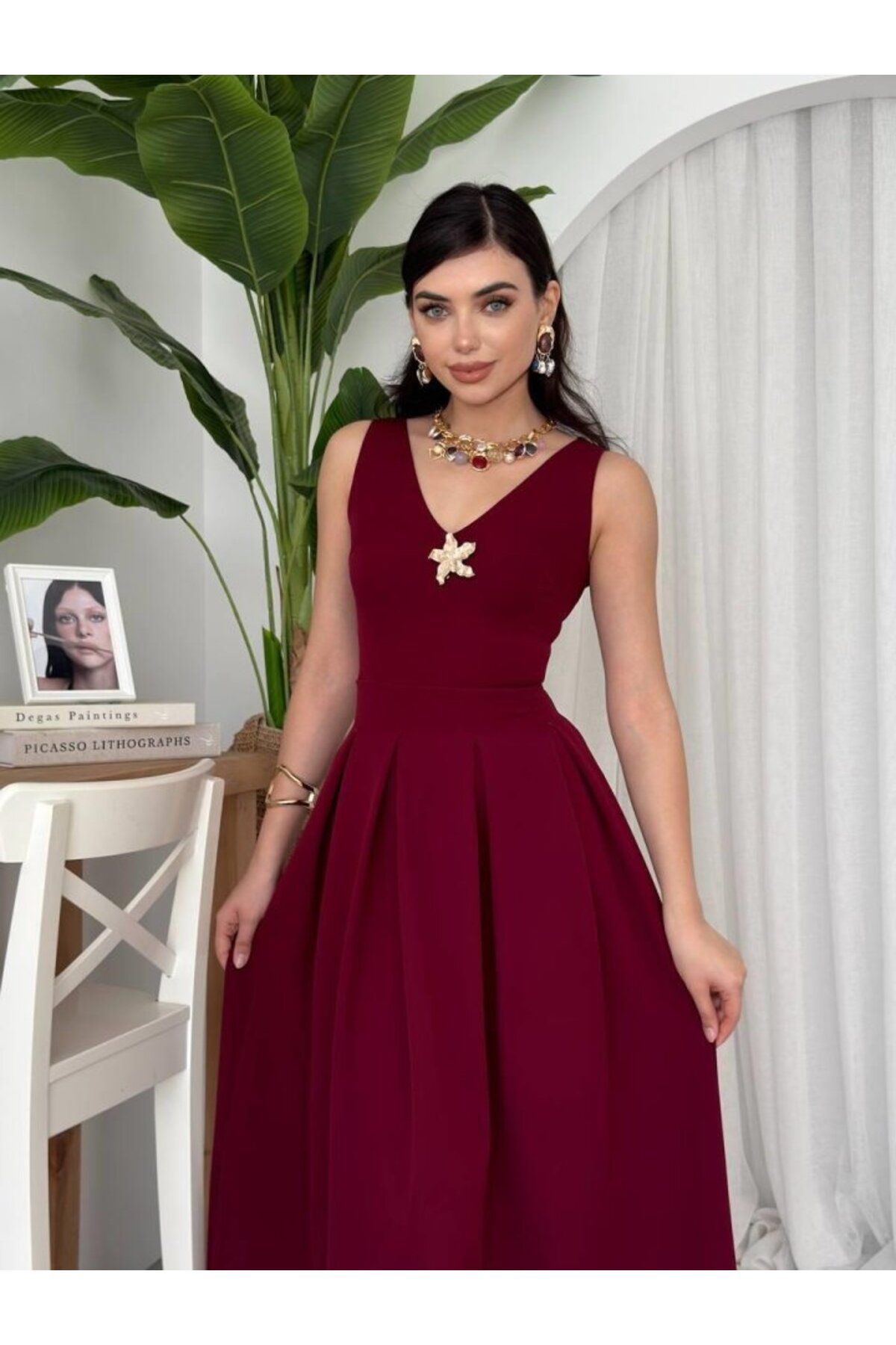 ETİLER COLLECTION Late Yıldız Detaylı Elbise
