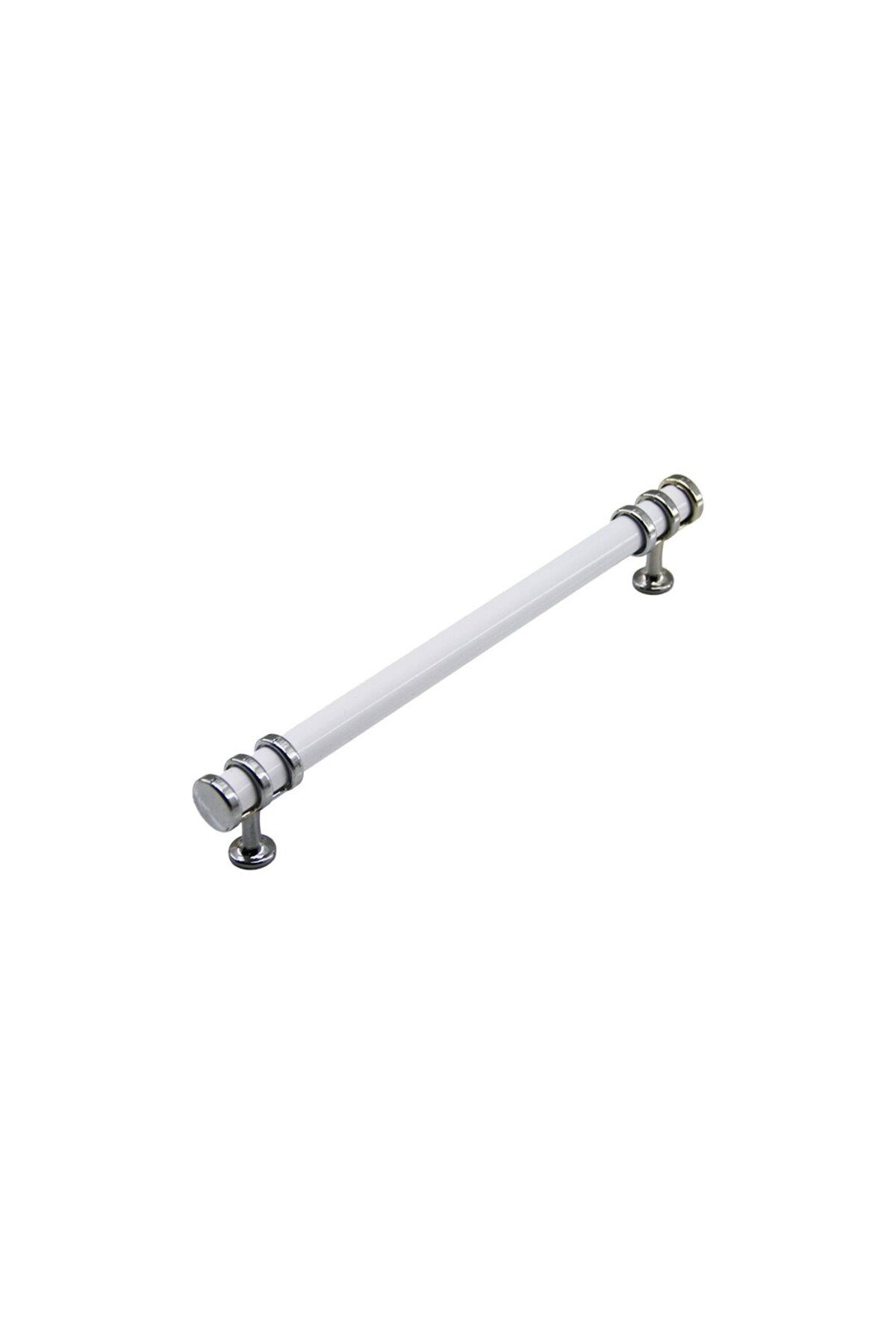 STOREMAX nffastore 12.8CM YÜZÜK KROM - KULP BEYAZ BORU ÇEKMECE KULP Star Collectionbuy 1051353