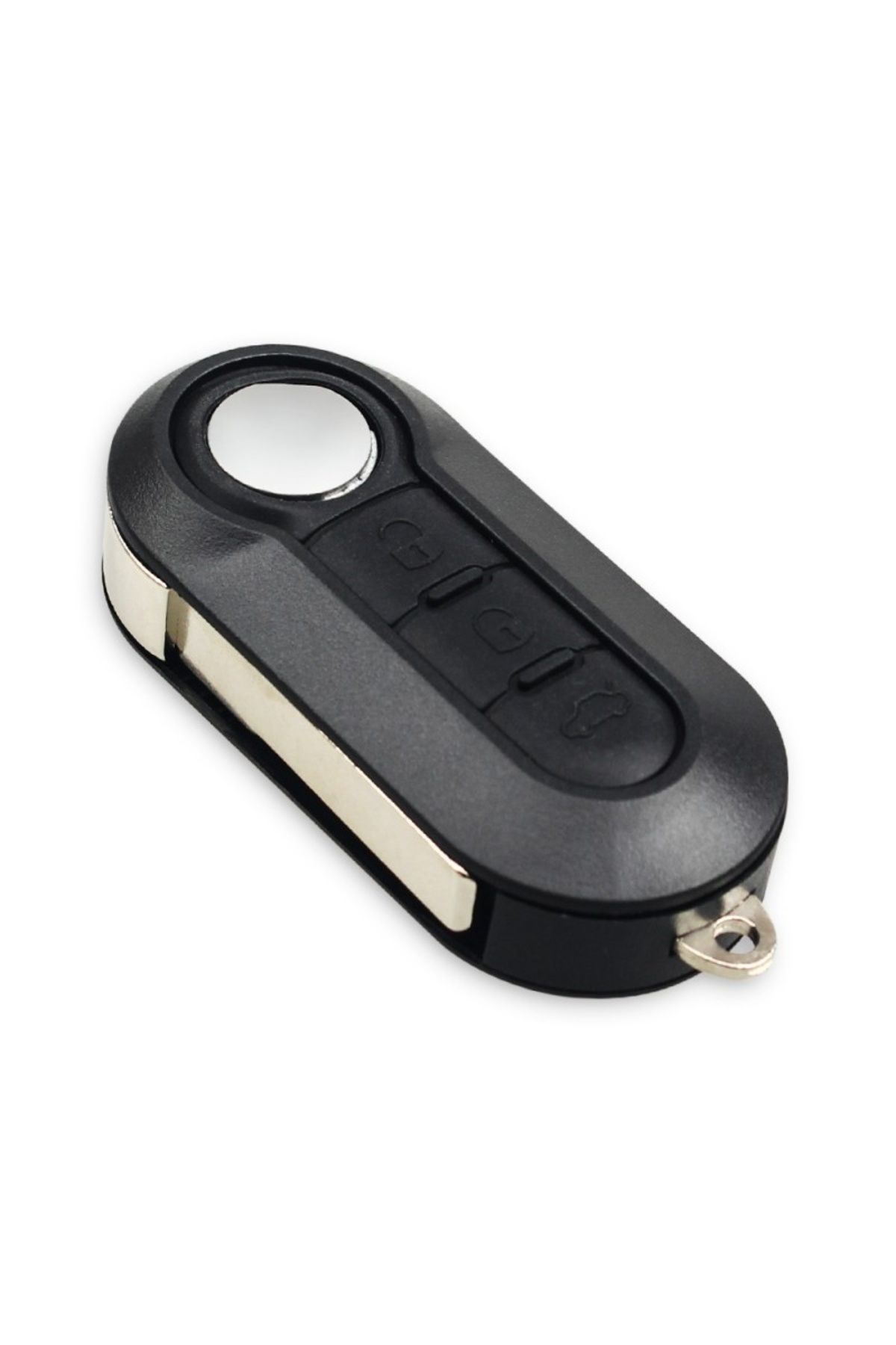 TECHSTAR-® Complete Car Key Fiat, 500, Grande, Punto, ID46 PCF7926ATT, 433Mhz, 3 Buttons, Delphi 8