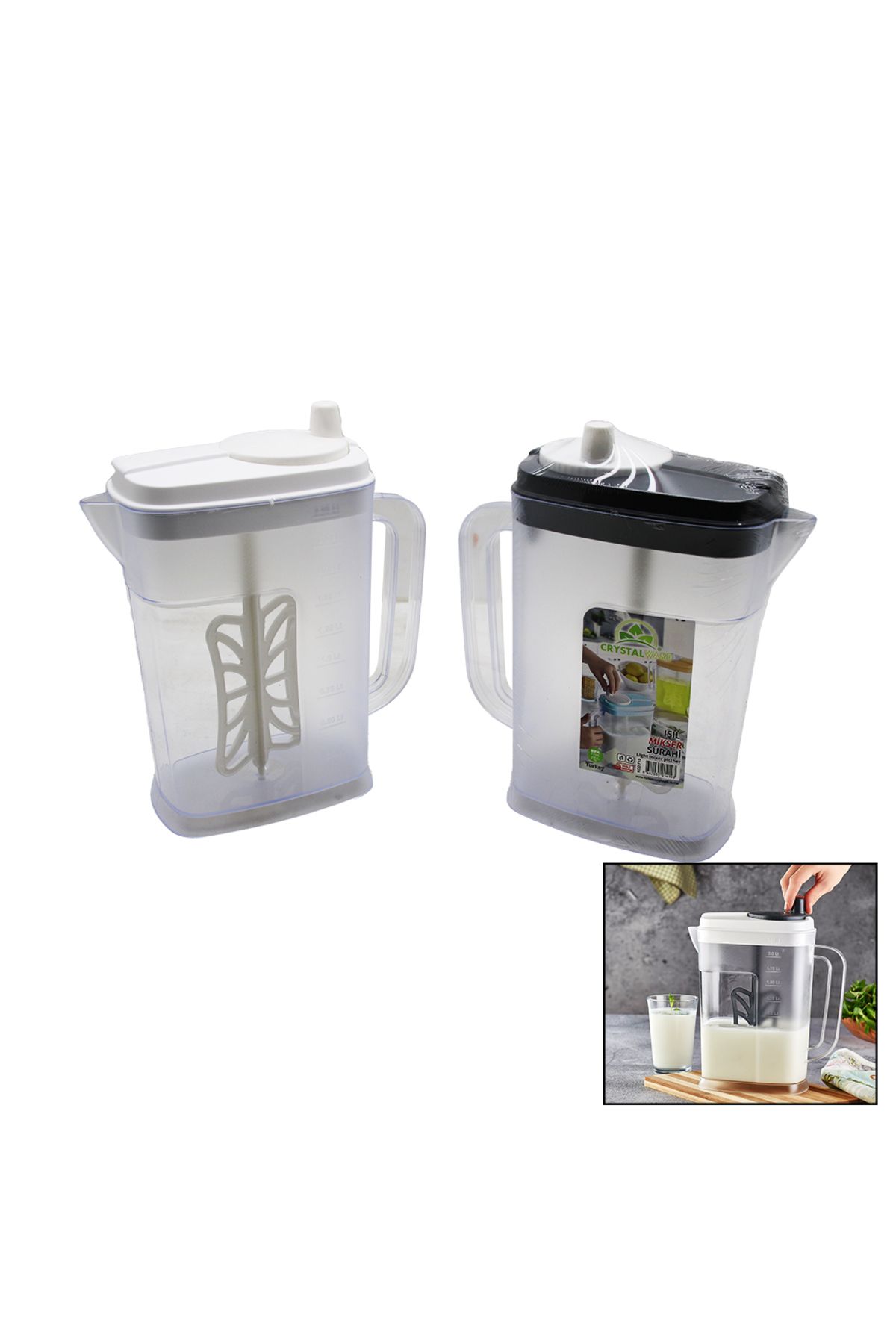 STOREMAX nffastore IŞIL MİKSER SÜRAHİ MİKA KRİSTAL 2.25 LT Star Collectionbuy 1051353
