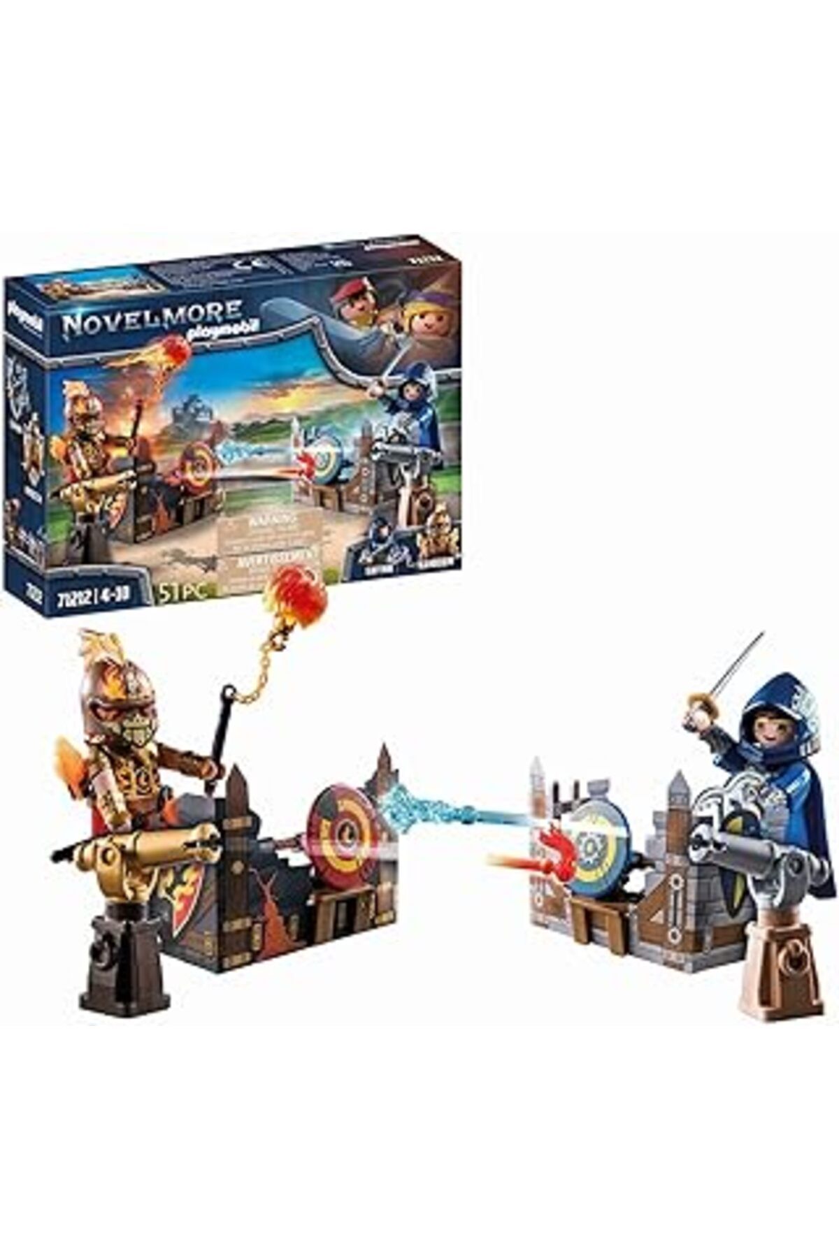 Mu Art Ahşap Playmobil Novelmore 71212 Novelmore Ve Burnham Raiders - Düello, 4 Yaşından Büyük Çocuklar Oyuncak