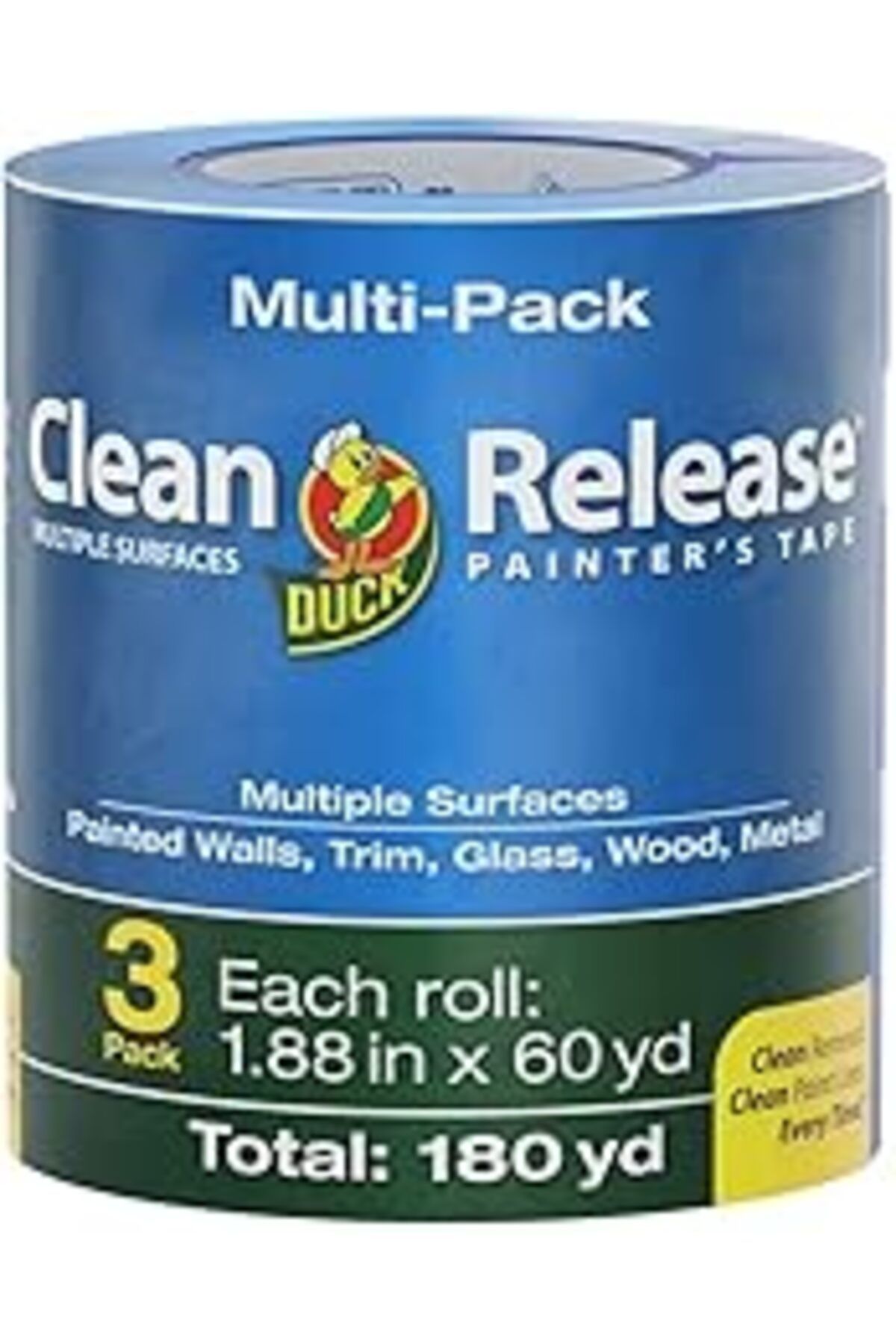 Mu Art Ahşap Duck Brand 240461 Clean Release Painter'S Tape, 1,88 Inç, 1,88 Inç, Duck Tarafından, 3'Lü Paket