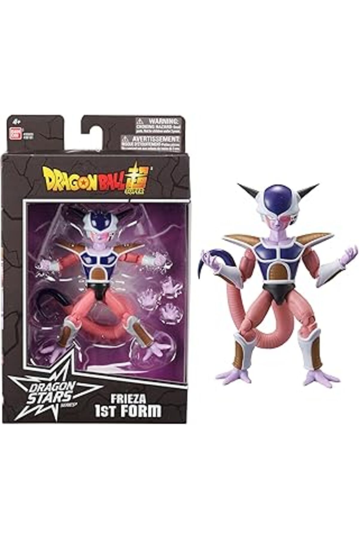 Pazarcan Bandai 16 Cm Dragon Ball Frieza 1. Formu Poz Verilebilir Figür, Dragon Stars Serisi