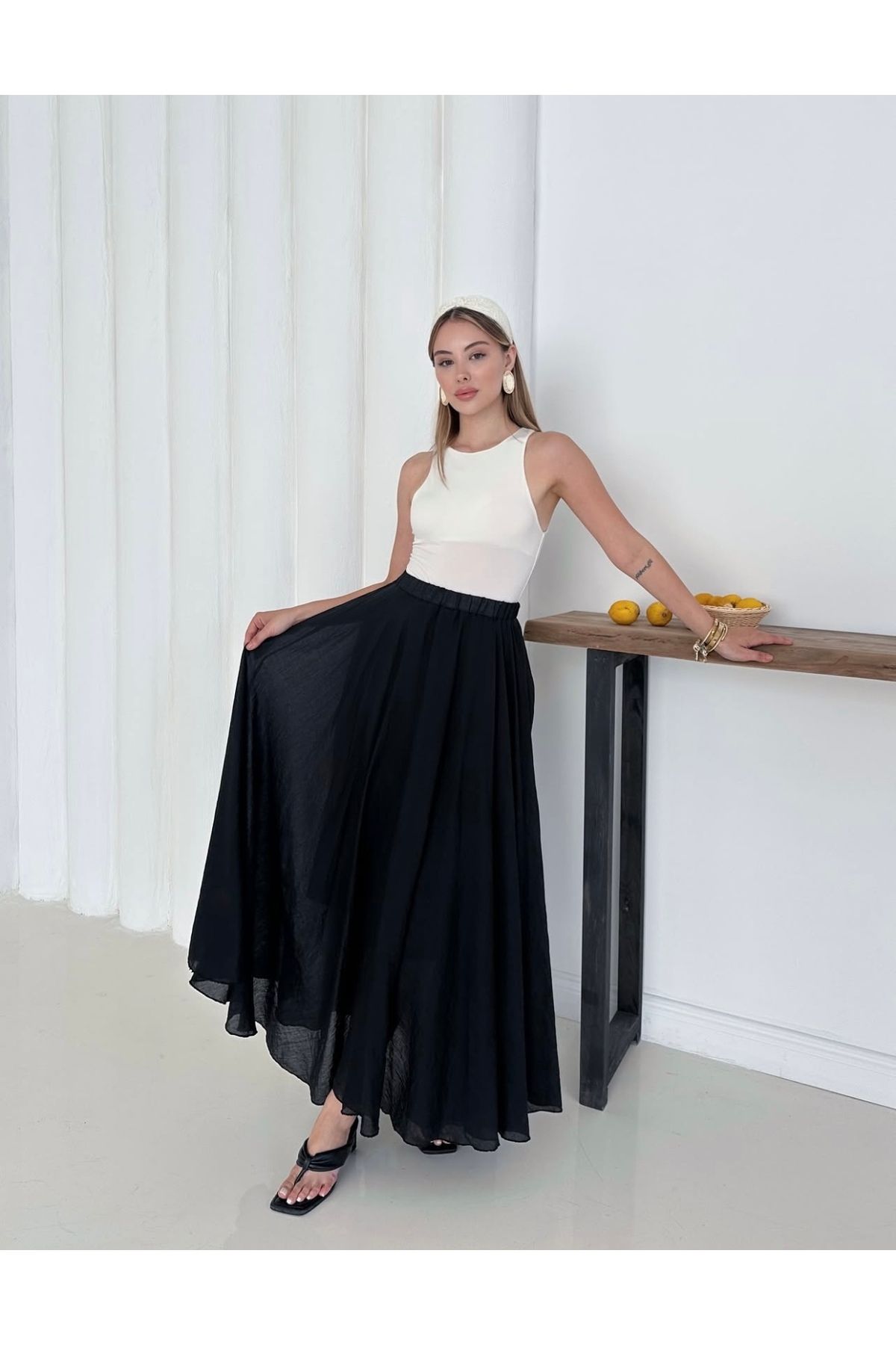 Luxvestimante Basic Kadın Uzun Etek