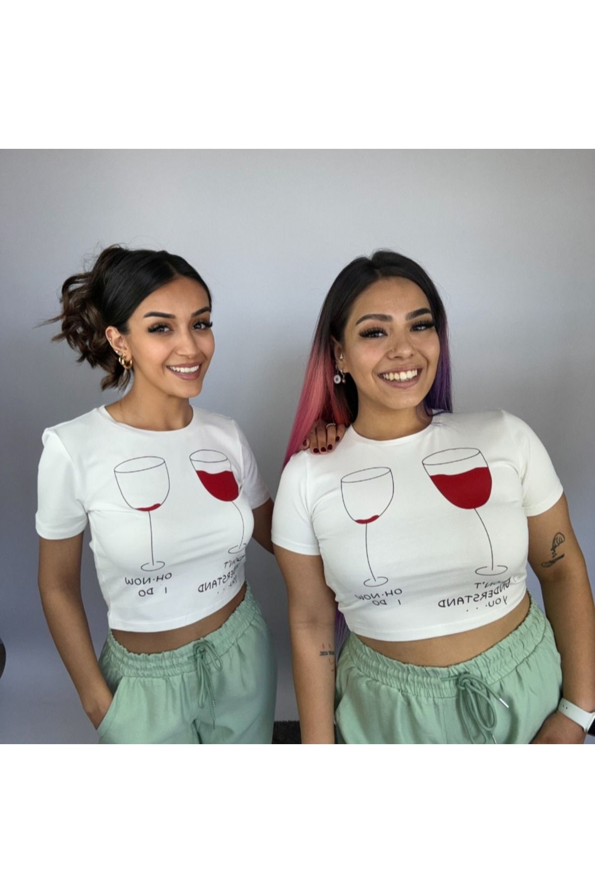 MIA GIA Beyaz Vine T-shirt