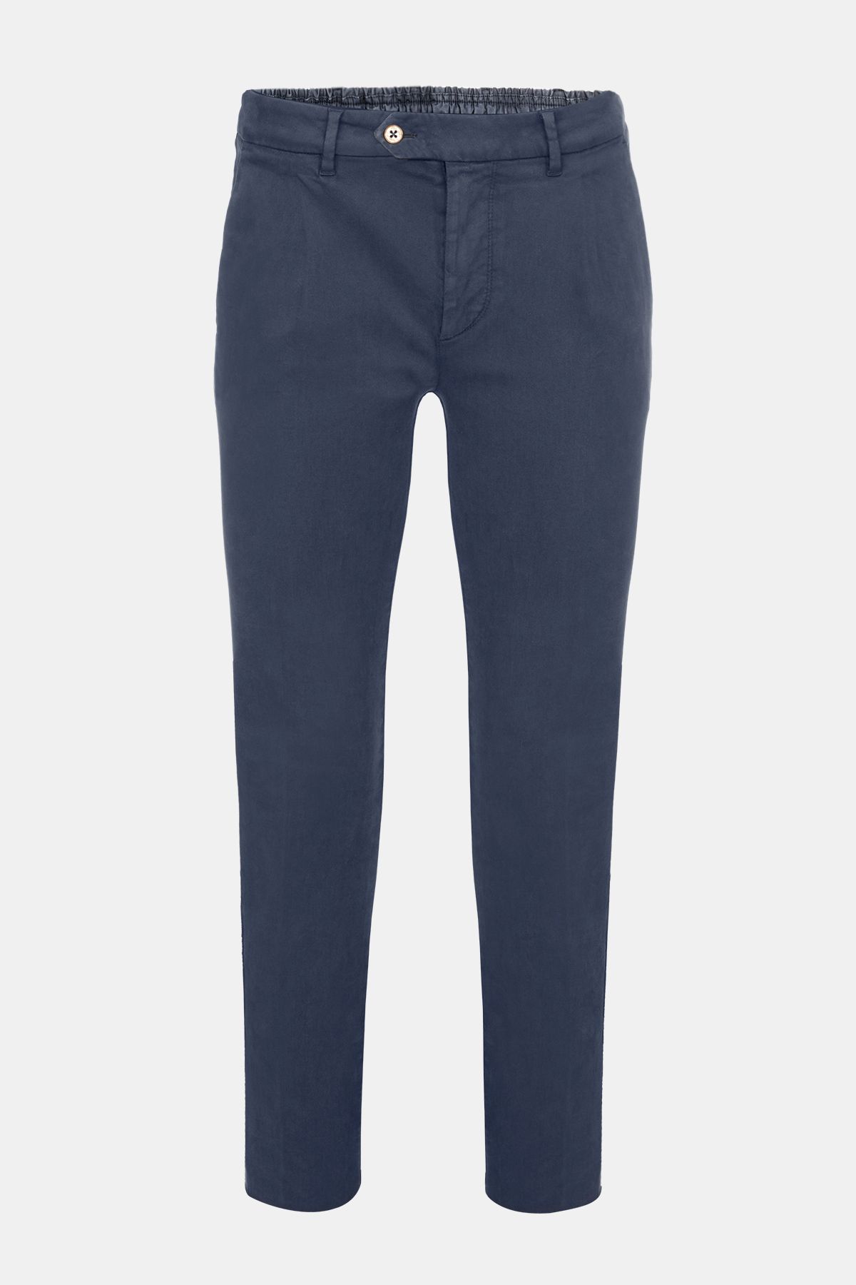 Edwards Erkek Koyu Lacivert Slim Fit Elastik Bel Bantlı Büzgü İpli Pantolon