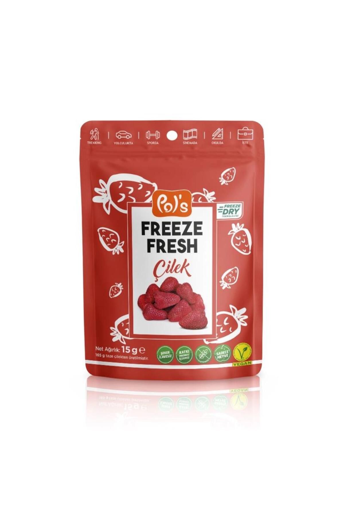 MR RZN STORE Pol s Freeze Fresh Dondurularak Kurutulmuş Çilek 15g