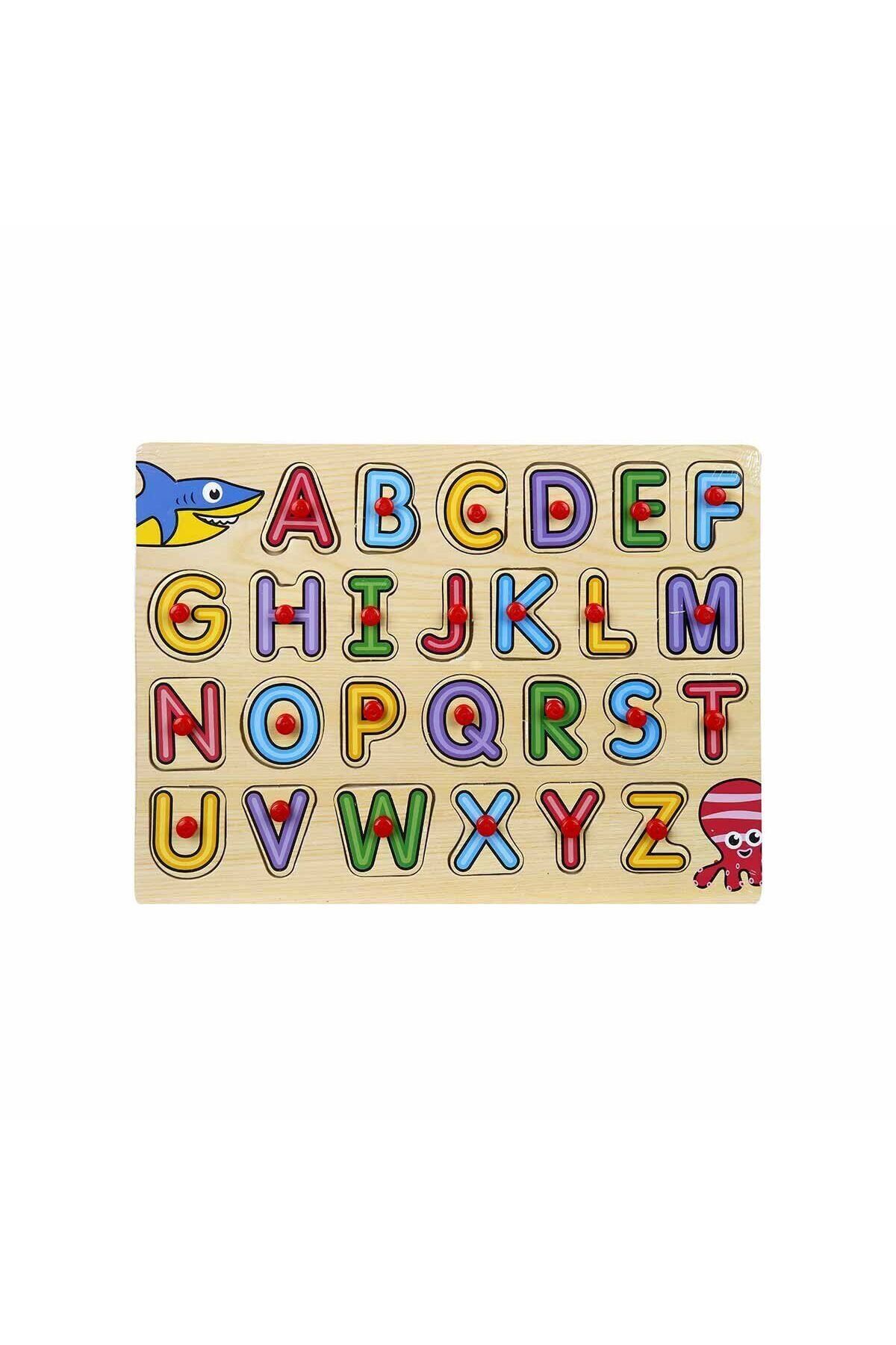 Easy Tedarik 130443 Ahşap Raptiyeli Bultak Alfabe