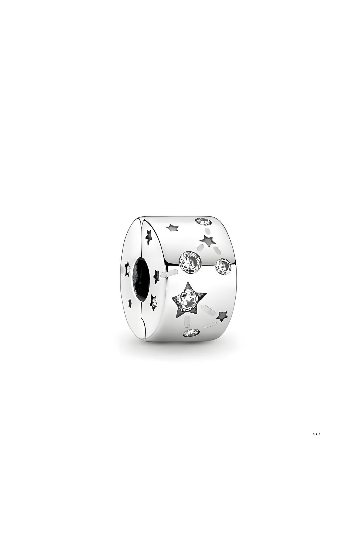 D&D Dora&Dora Yıldızlar ve Galaksi Klipsli Charm 925 Ayar Gümüş