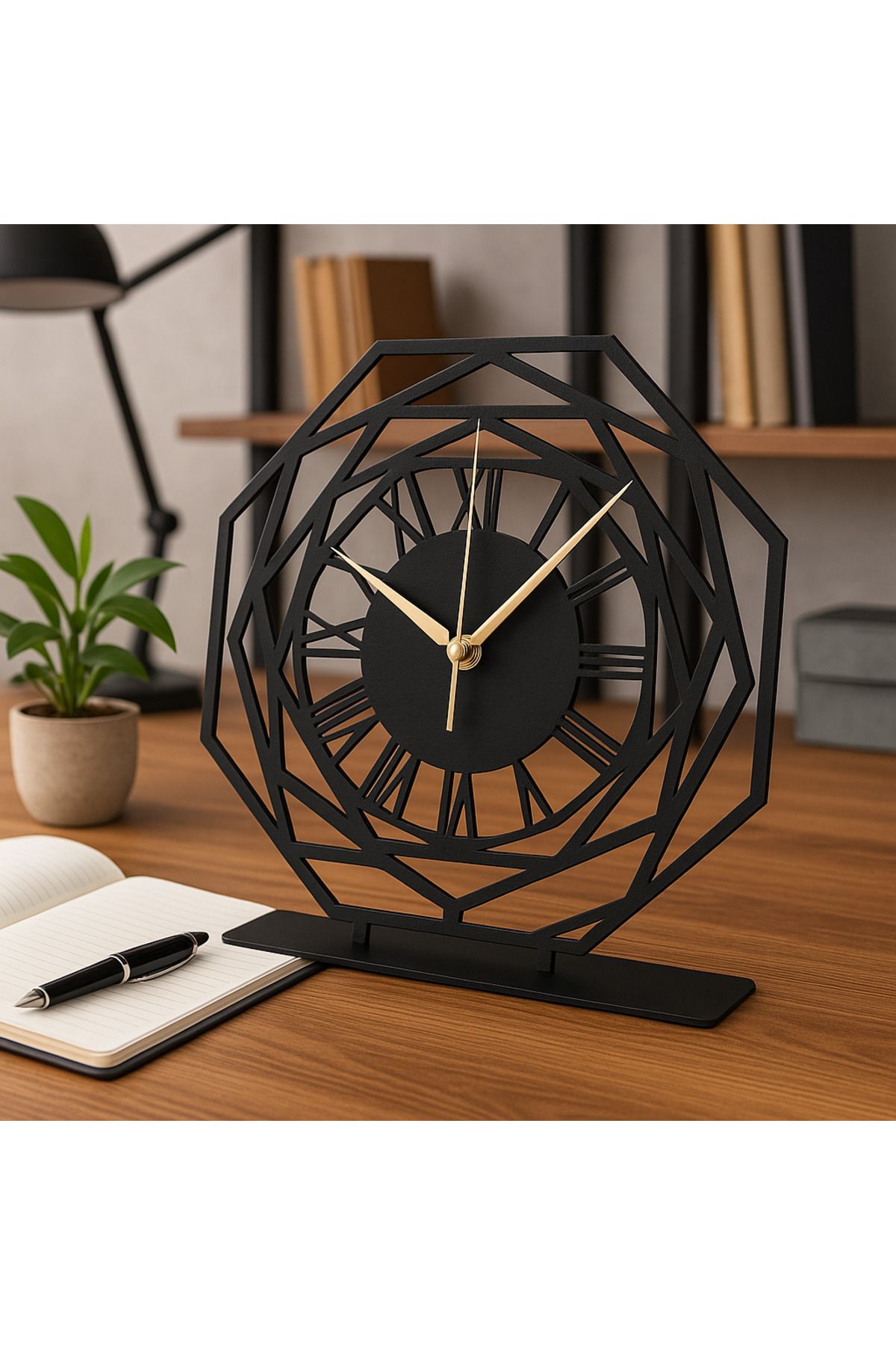 VoomeDesign Dekoratif Metal Masa Saati