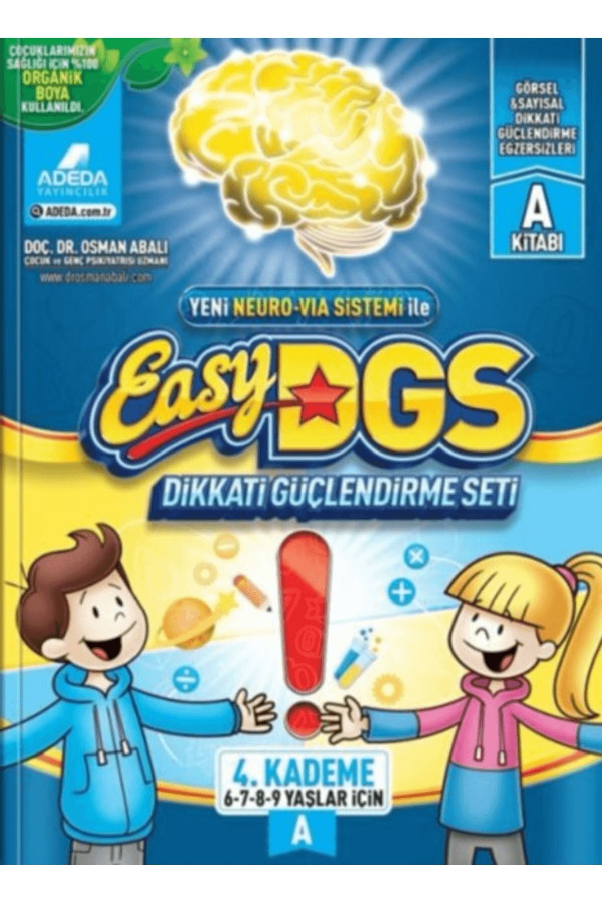 Adeda Yayınları Easy DGS Dikkati Güçlendirme Seti (6 - 7 - 8 - 9 Yaşlar İçin) 4. Kademe A
