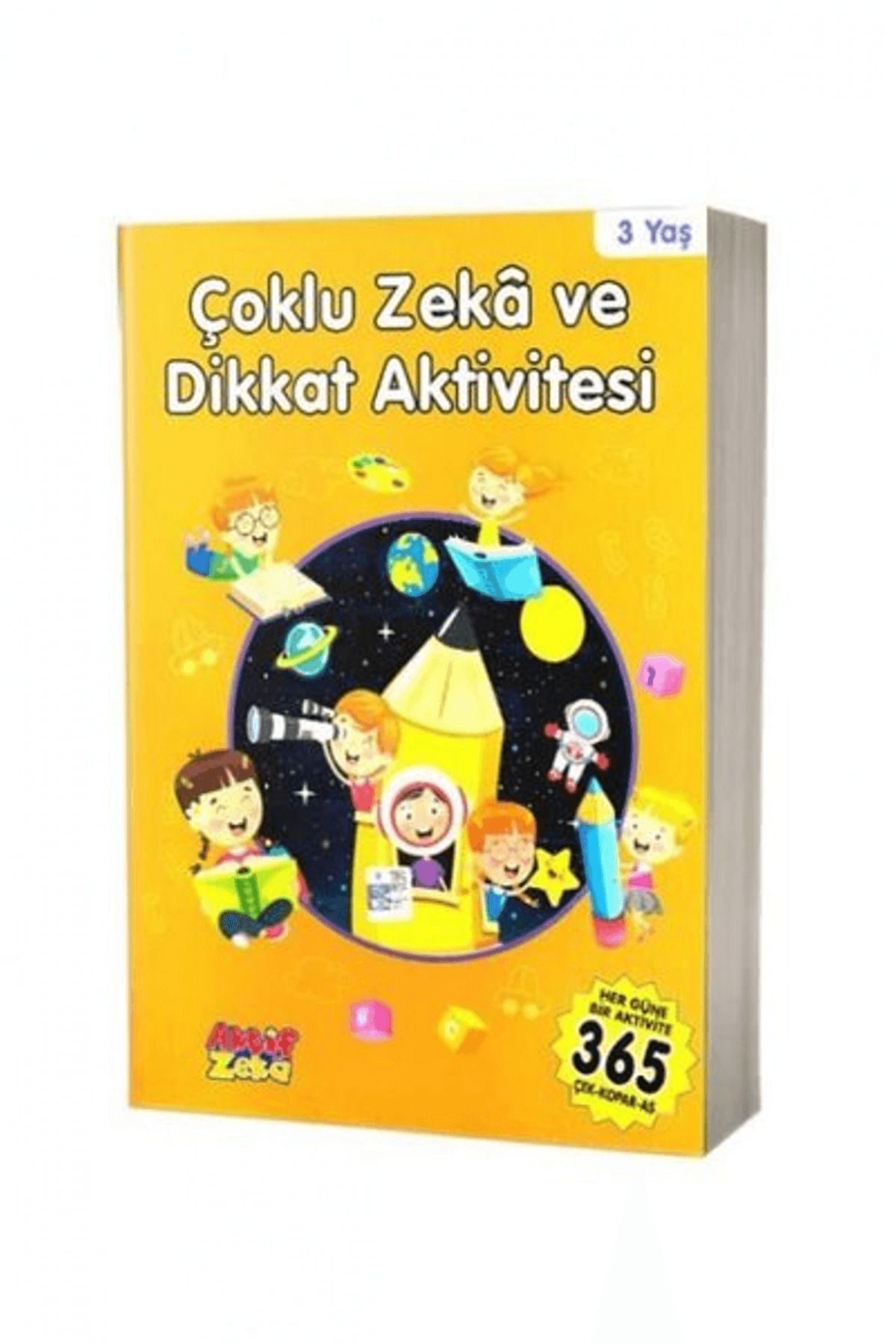 Aktif Zeka Yayınları 3 Yaş Çoklu Zeka ve Dikkat Aktivitesi - Turuncu Kitap
