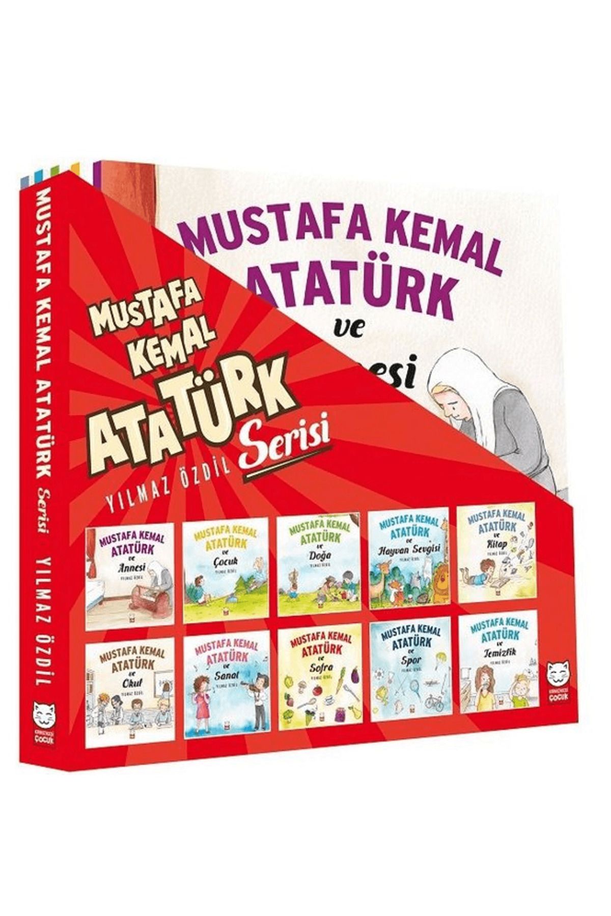 Kırmızı Kedi Çocuk Mustafa Kemal Atatürk Serisi (10 Kitap Takım)