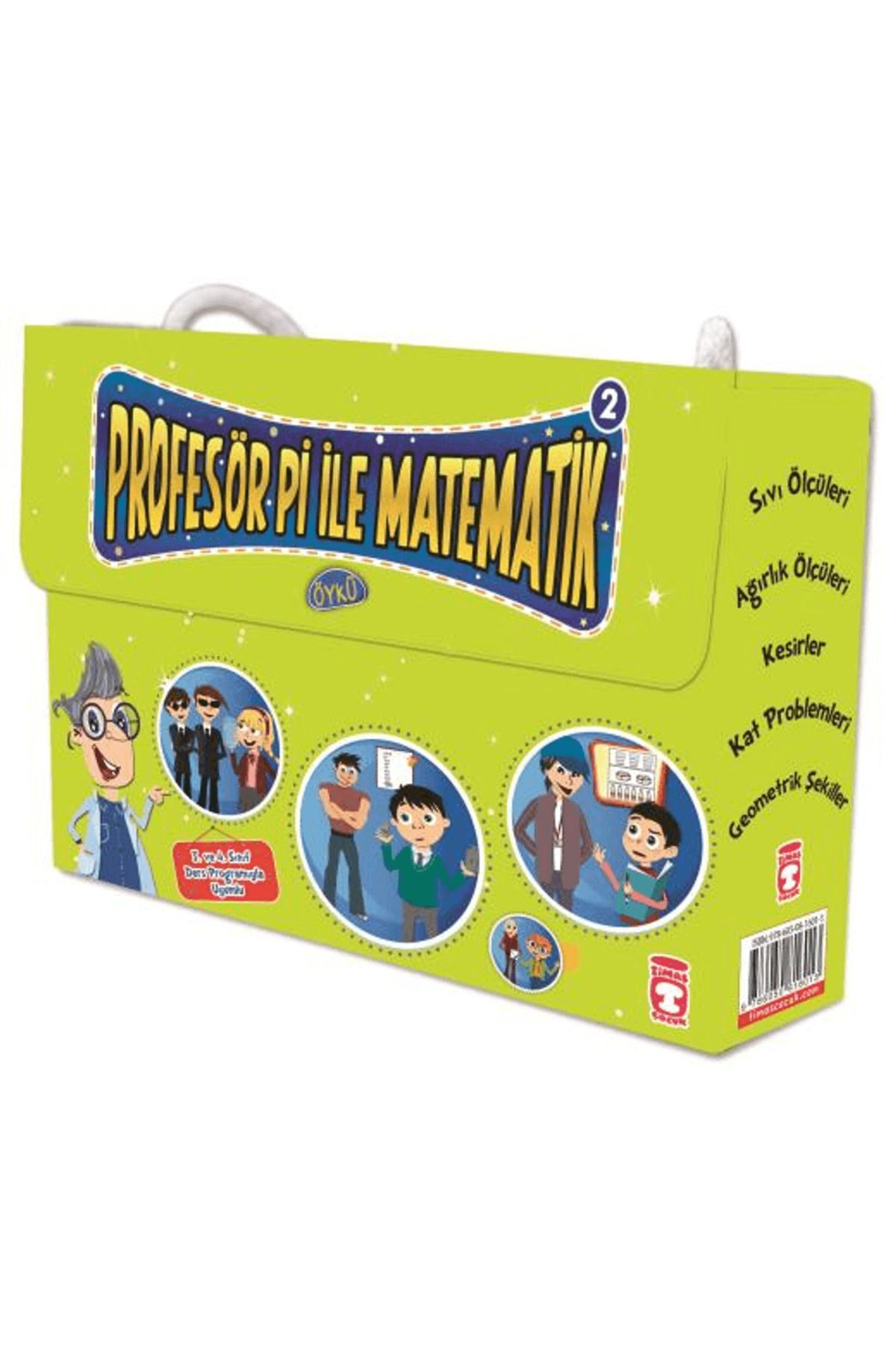 Timaş Çocuk Profesör Pi ile Matematik 2 (5 Kitap Takım)