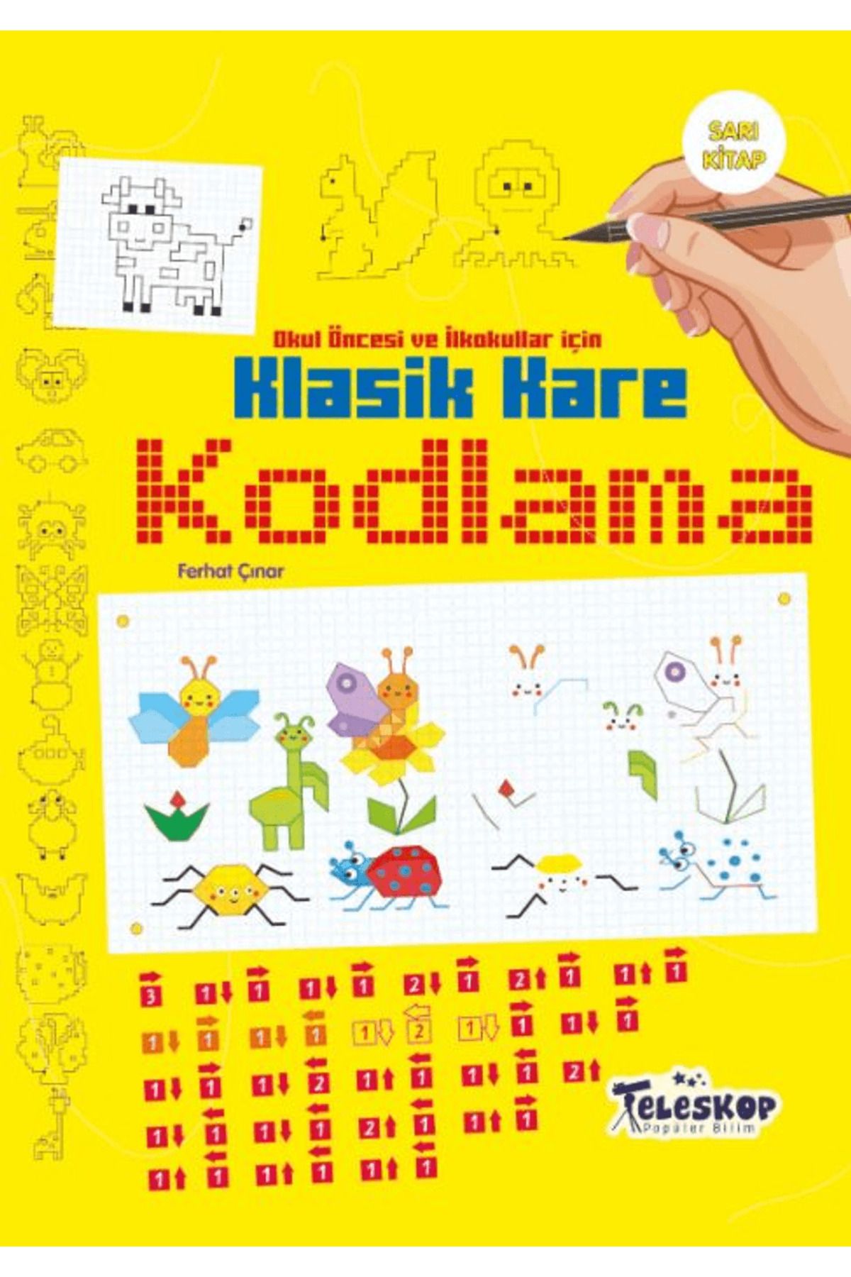 Teleskop Popüler Bilim Sarı Kitap - Klasik Kare Kodlama - Teleskop