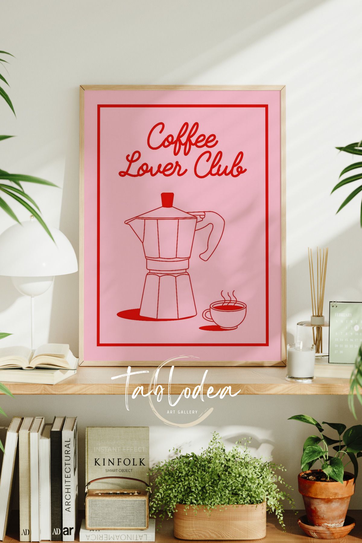 tablodea Pinterest Kahve Köşesi Dekoru Çerçeveli Poster Tablo TD Modern Dekoratif Minimalist Mutfak Tablosu