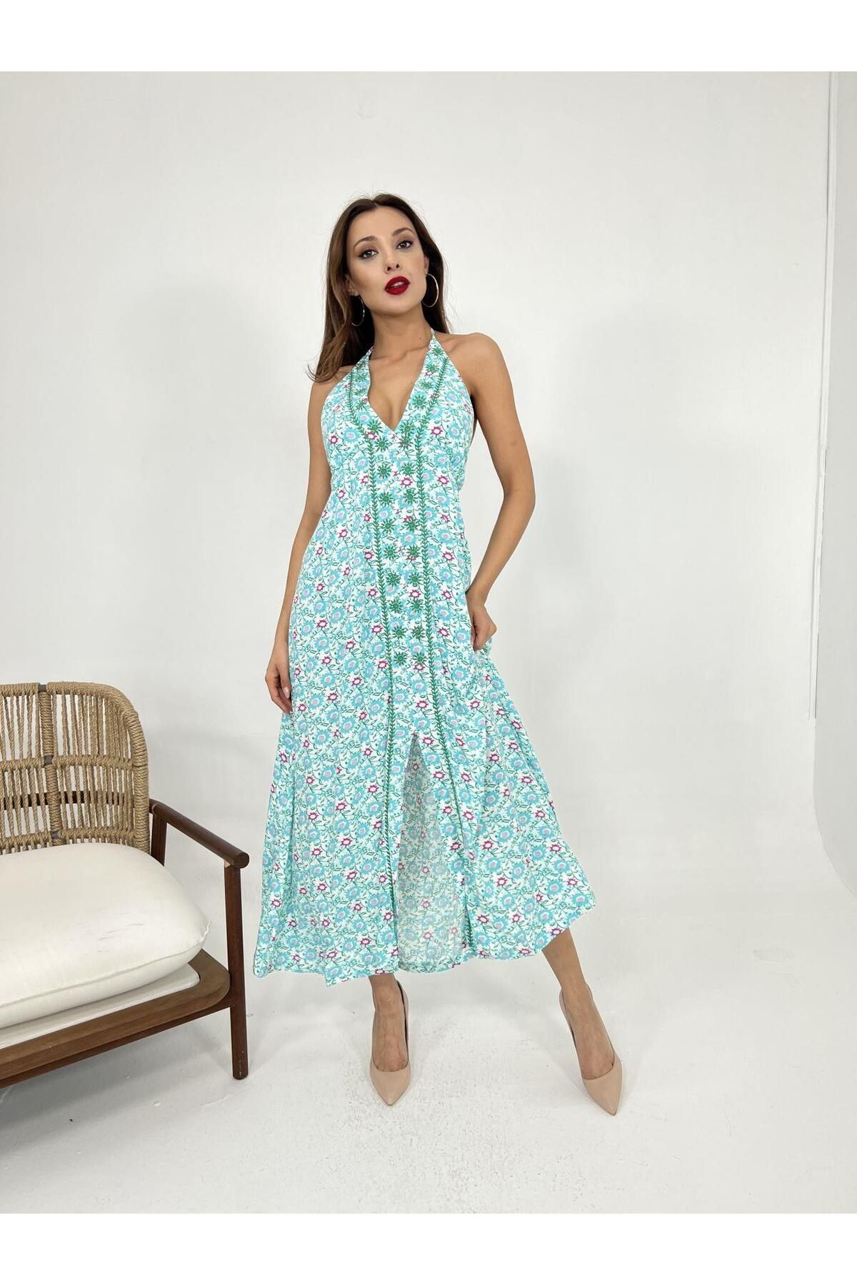 ETİLER COLLECTION 6855 ELBİSE-MİNT