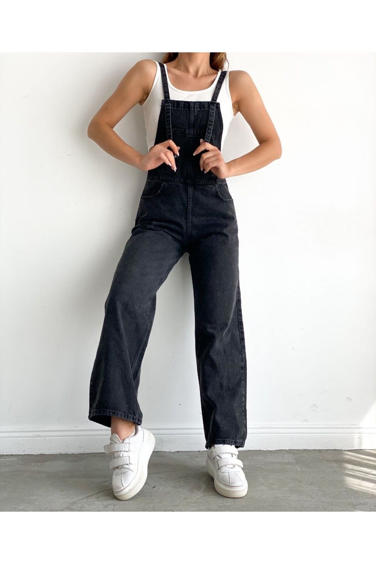 BEEMU Denim Bahçıvan Salopet