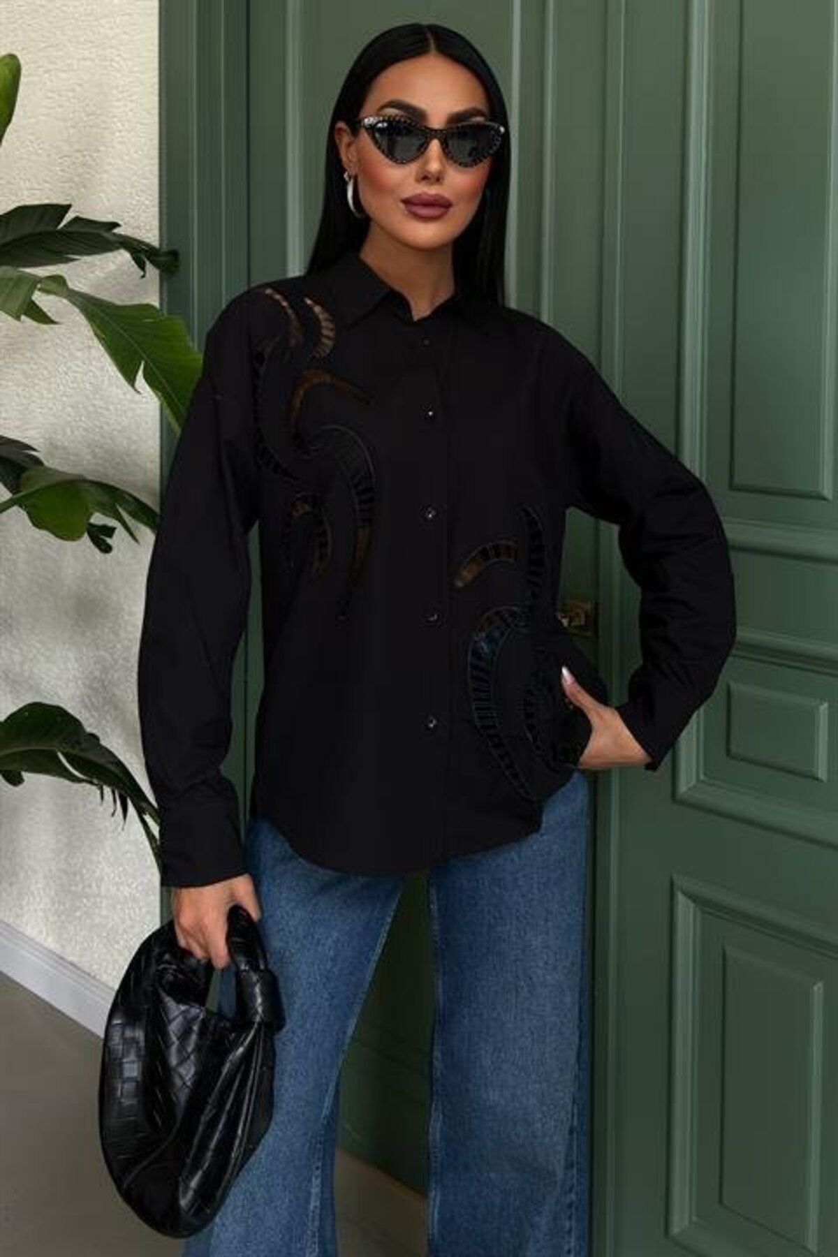 ETİLER COLLECTION Karlie Brode Nakışlı Gömlek 3369-08
