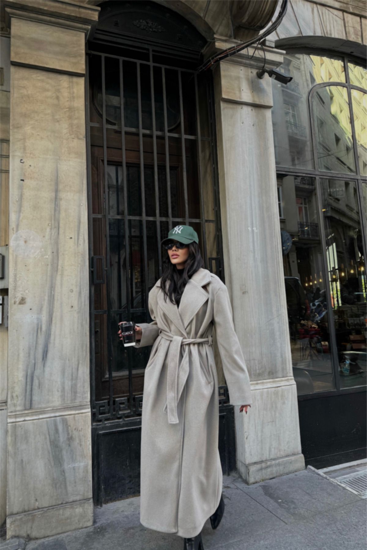 ETİLER COLLECTION KAŞE KABAN MAXİ - Vizon