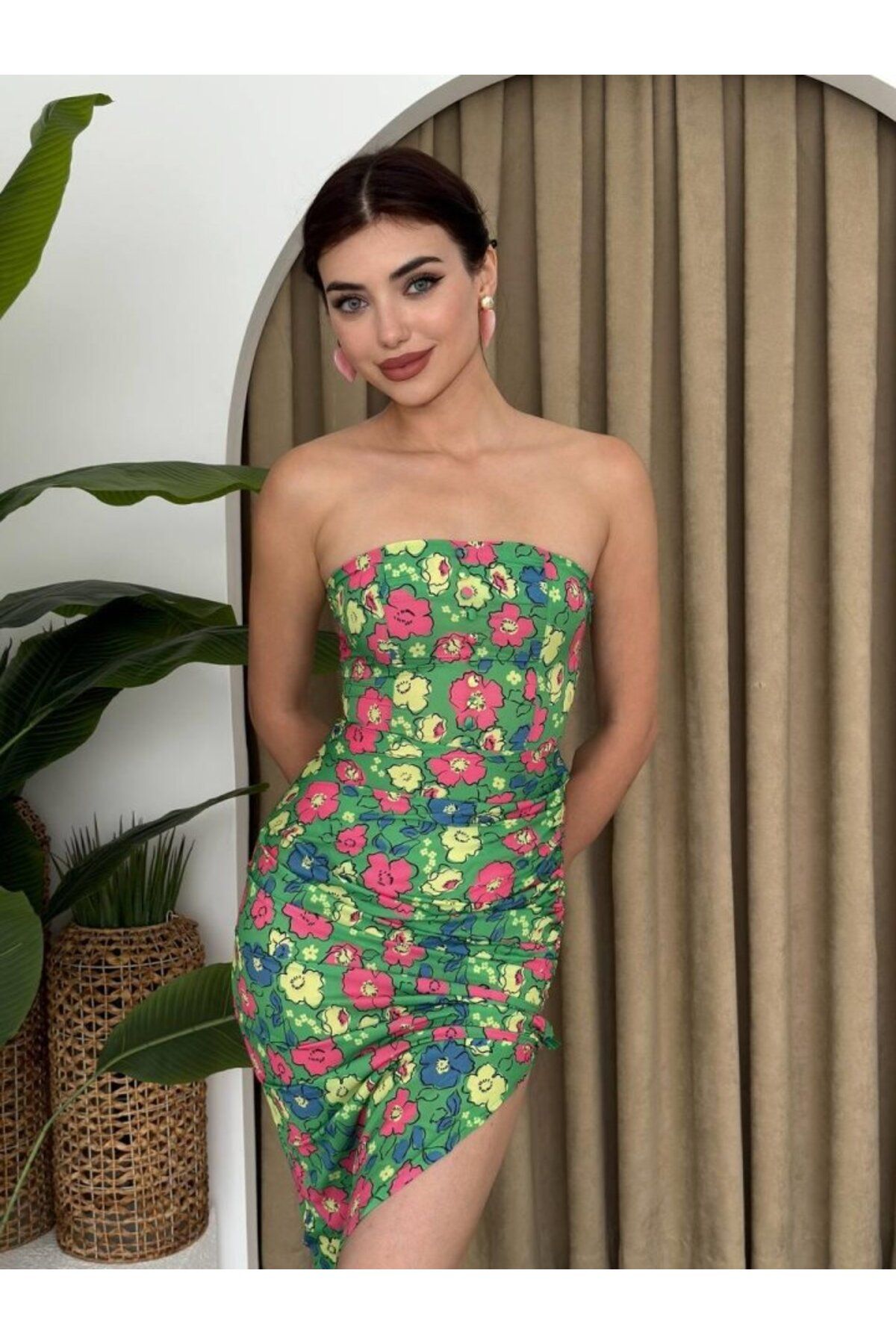 ETİLER COLLECTION Emelıe Straplez Elbise