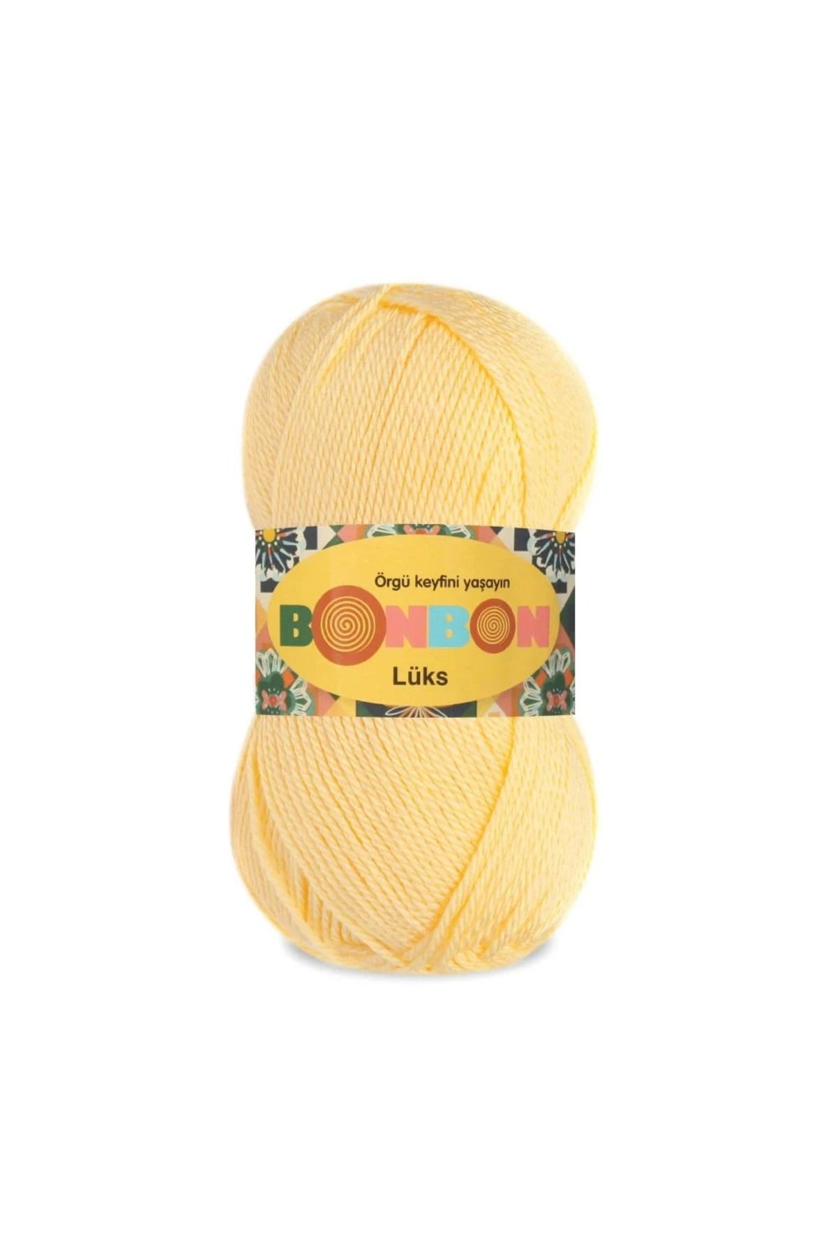 NAKO Bonbon Lüks 98292 Saman Sarı (5 Adet) Örgü İpi
