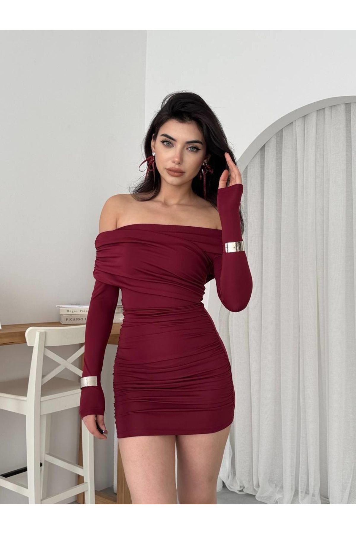 ETİLER COLLECTION Tefs Straplez Elbise