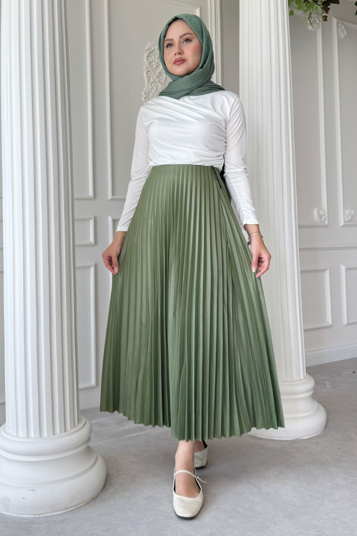 InStyle Piliseli Haki Etek