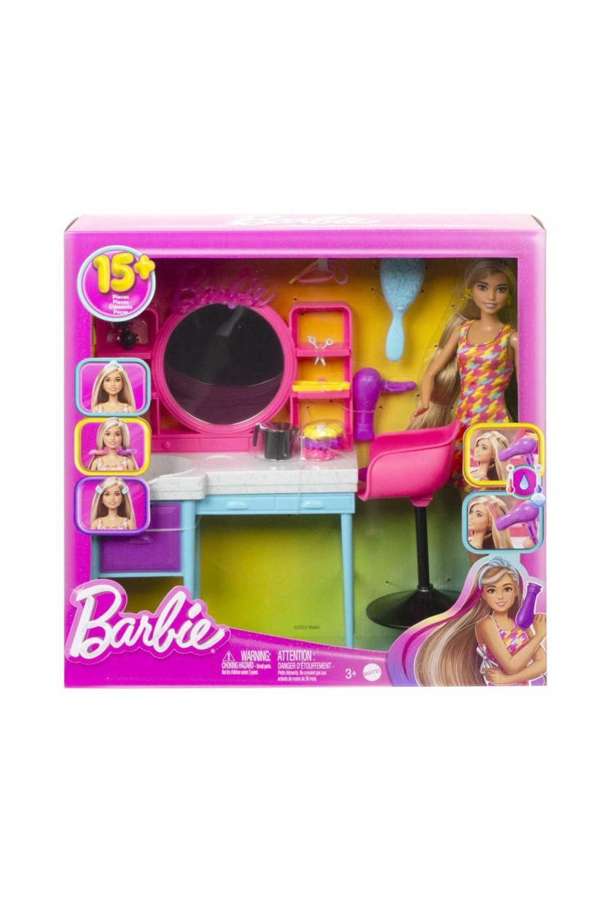 Vemora HKV00 Barbie Muhteşem Kuaför Oyun Seti