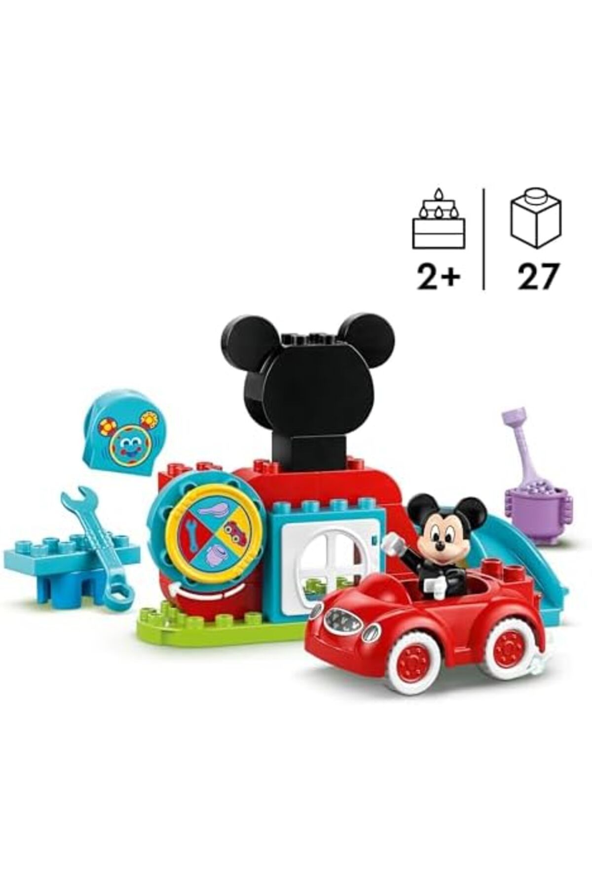 LEGO-®   دوبلو |   مجموعة بناء ديزني ميكي ماوس كلوبهاوس آند كار 10454 للأطفال بعمر 2+ سنة (27 صفحة) 4