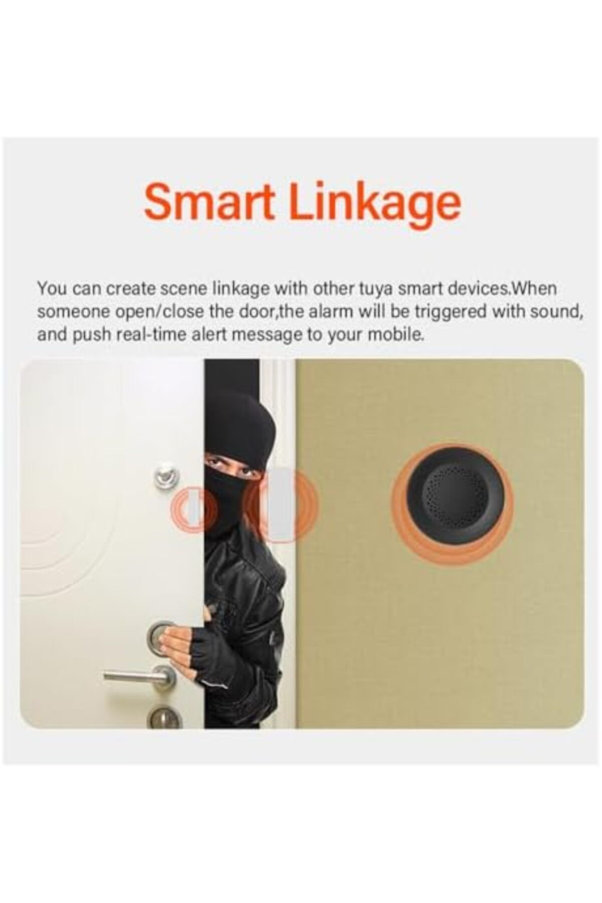 UanTii-Tuya Smart Siren Alarm 100dB Loud Speaker Wifi Siren Speaker with Strobe Light Alert for Home 6