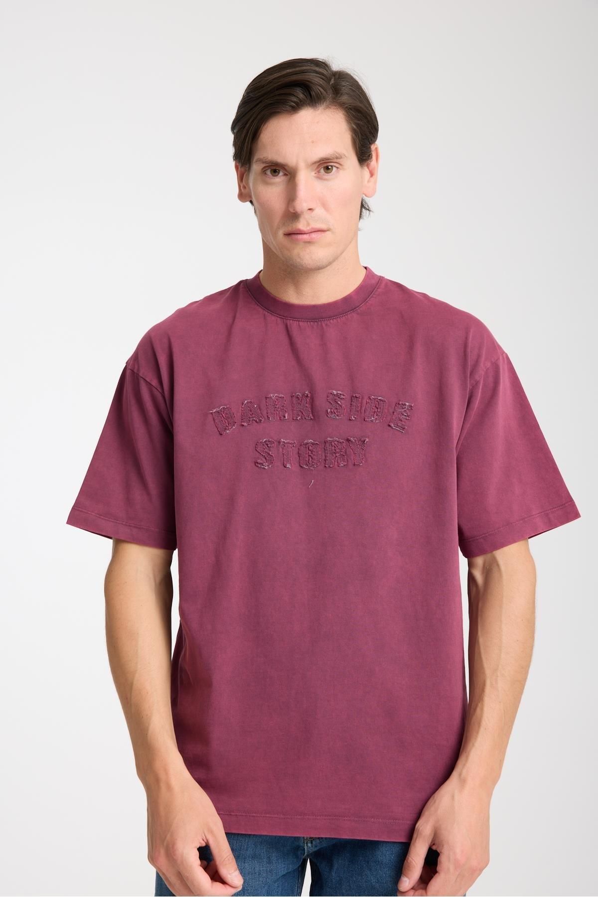 Store Erkek Pamuk T-Shirt - Basic Soft Ve Rahat Yazlık Tasarım - Yazı Baskılı
