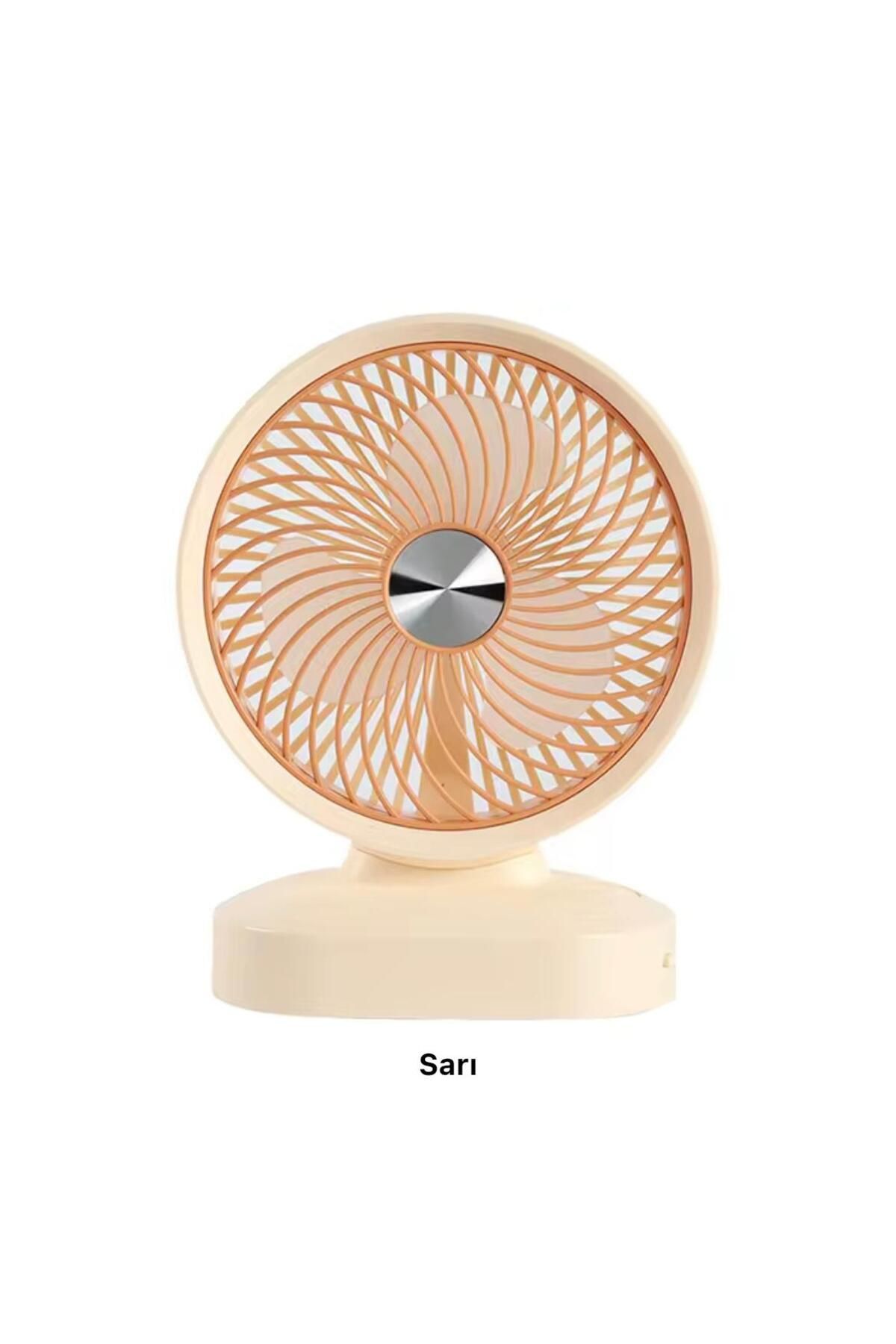 sonx Masaüstü Kullanıma Uygun, Retro Tasarımlı USB Şarjlı Mini Fan Kompakt ve Enerji Verimli