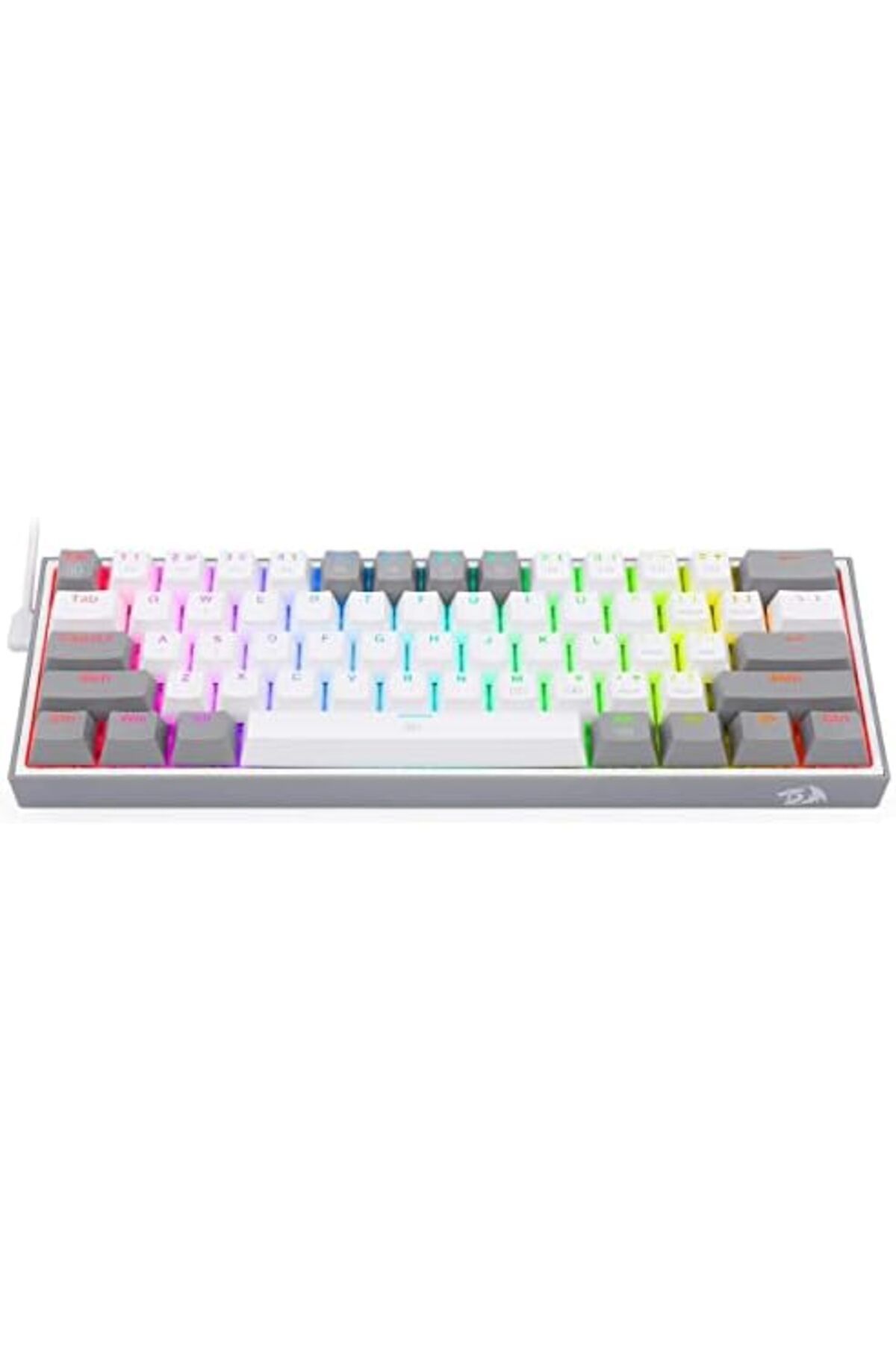 REDRAGON-K617 Fizz 60% Wired RGB Gaming Keyboard - 61 Keys Hot-Swap Compact Mechanical Keyboard with 2
