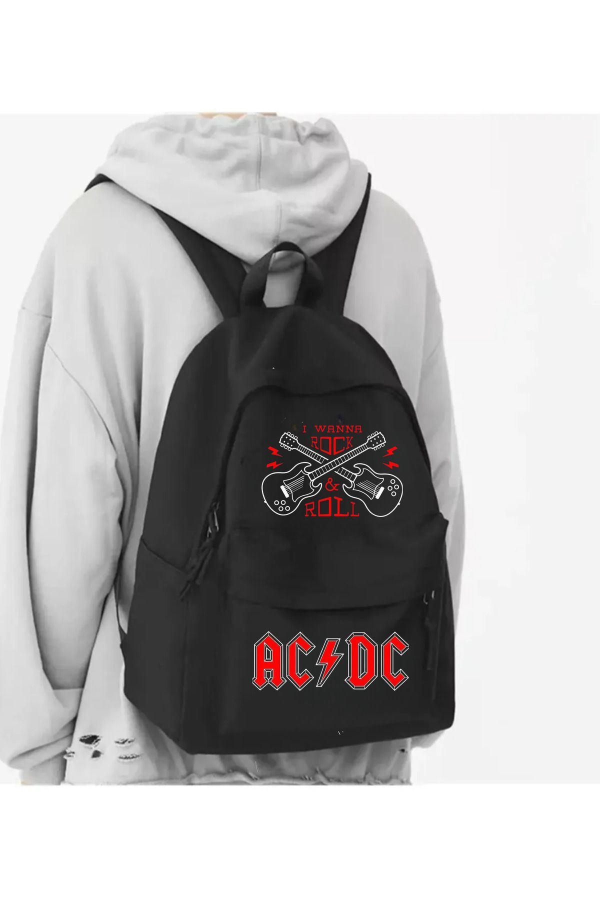 Touz Moda Rock Serisi Baskılı Okul, Dershane, Kurs Sırt Çantası