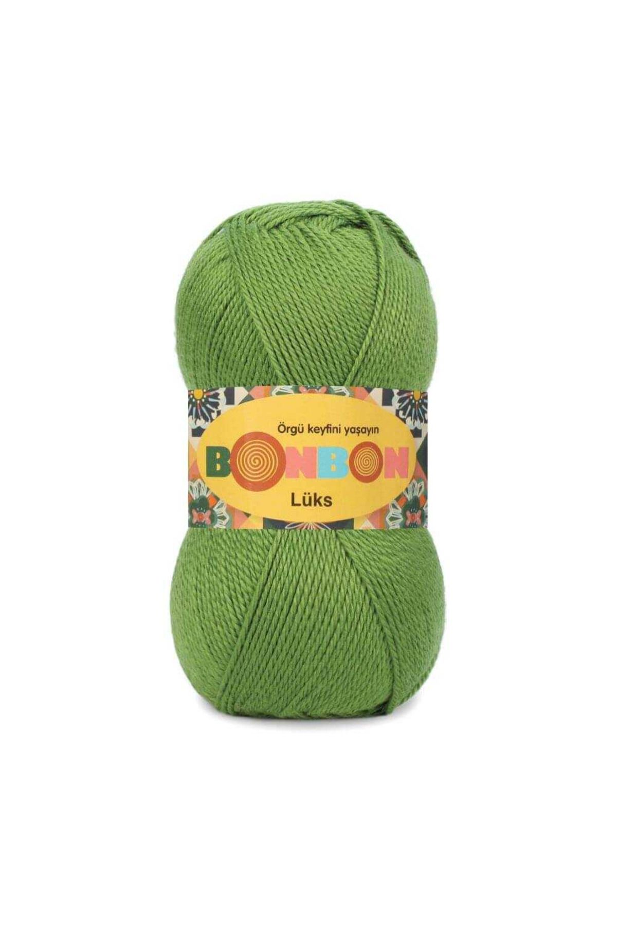 NAKO Bonbon Lüks 98674 Çimen Yeşili (5 Adet) Örgü İpi