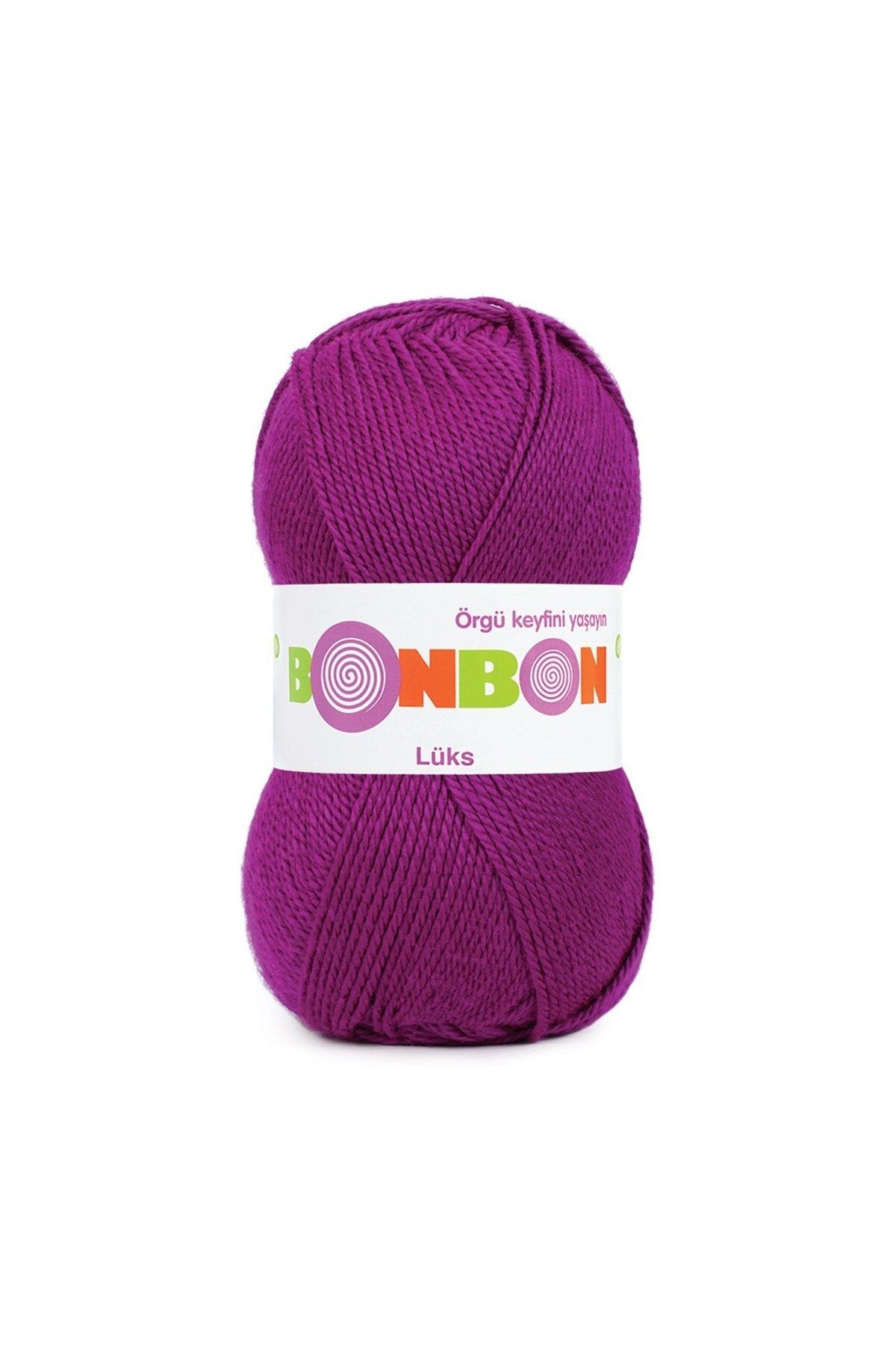 NAKO Bonbon Lüks 98677 Koyu Fuşya (5 Adet) Örgü İpi