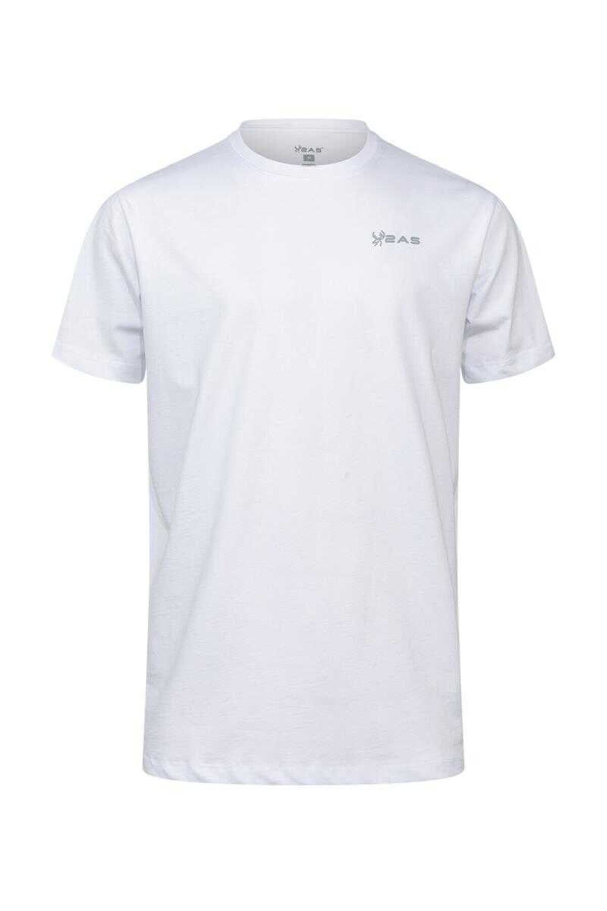 2AS Admın Erkek Yuvarlak Yaka T-shirt Beyaz 2asadmınfbm25-0