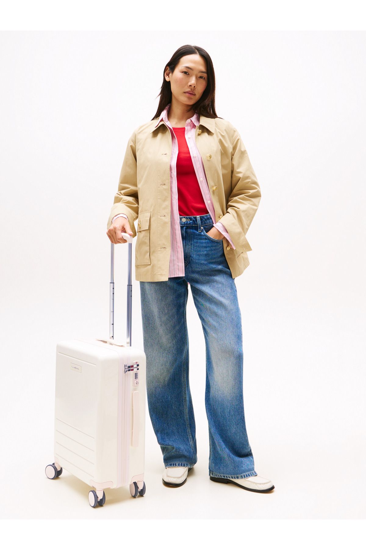 Tommy Hilfiger Th Krem Kadın Travel Cabin Case