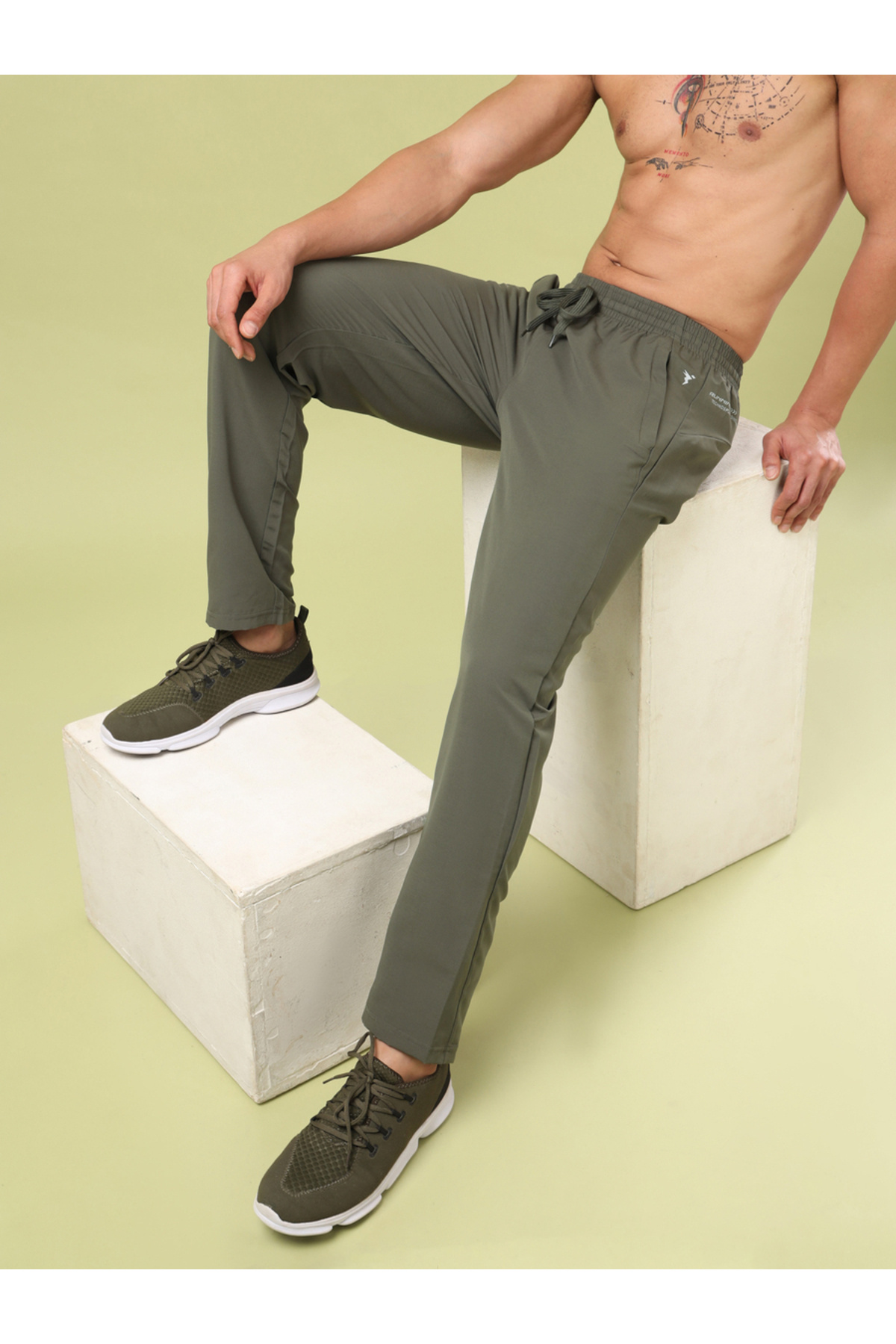 Technosport By Styli-Solid Trackpants with Drawstring 2