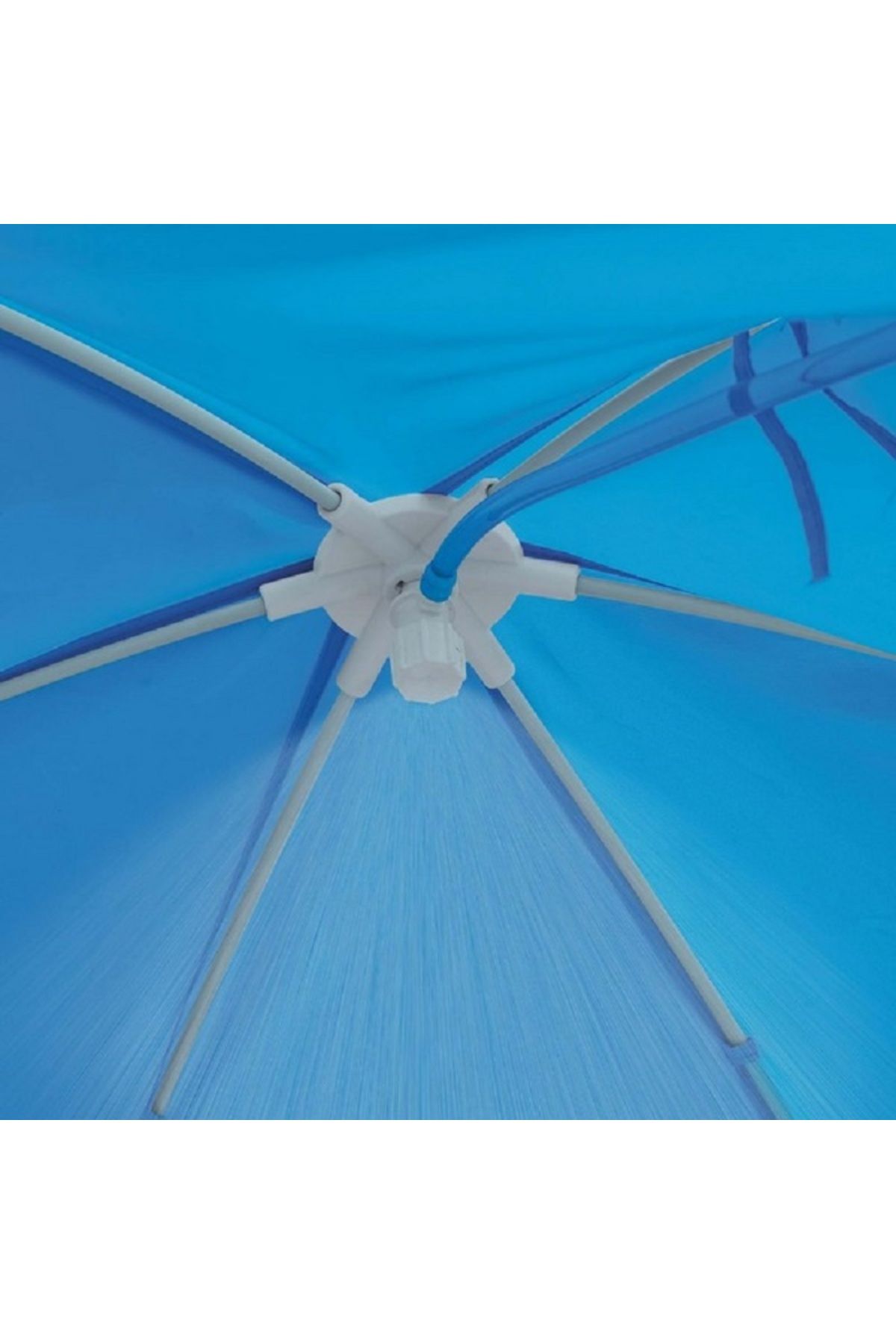 Intex-Canopy Metal Frame Kiddie Pool with Built-In Sprayer Blue and White 2