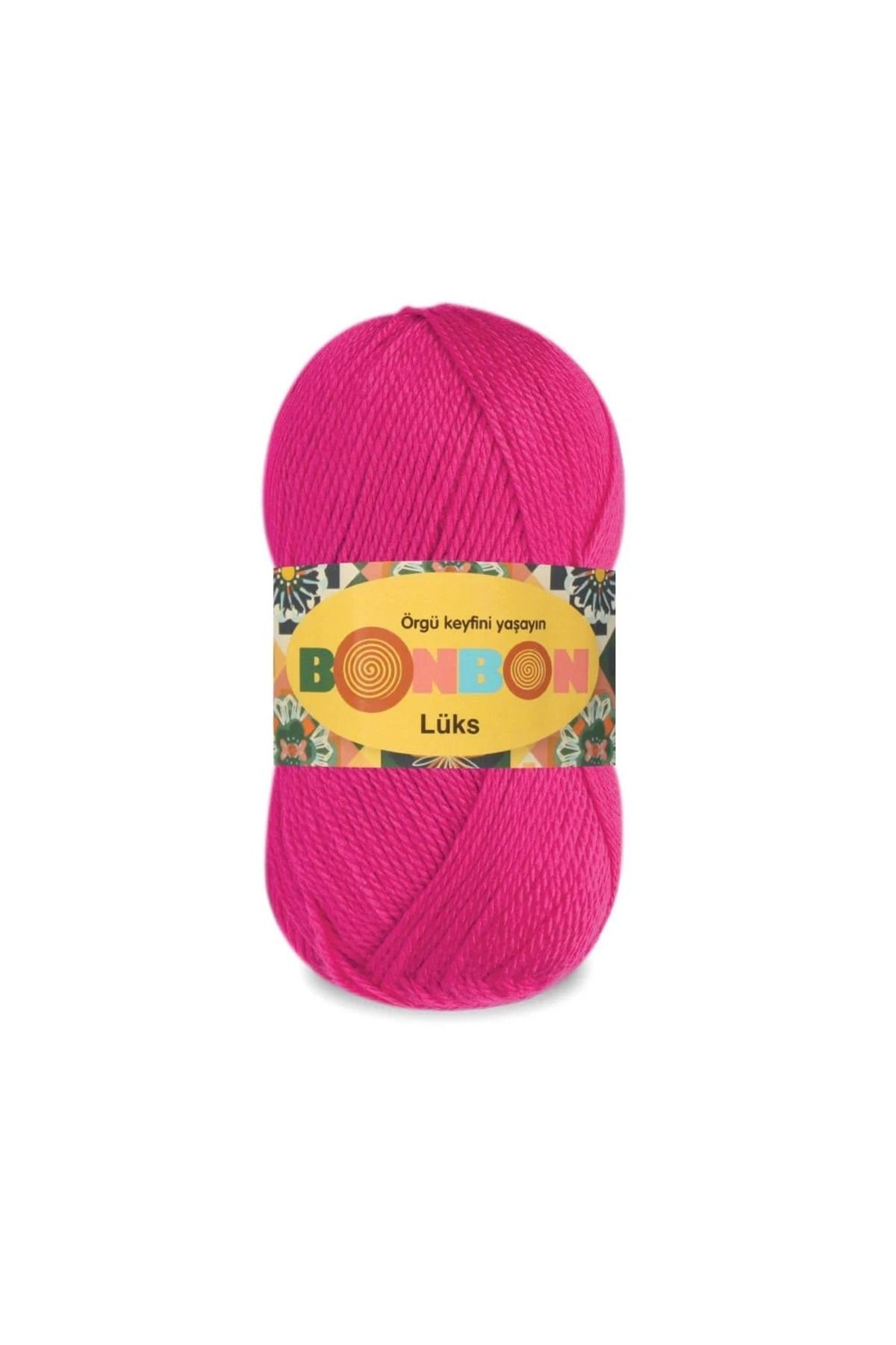 NAKO Bonbon Lüks 98396 Neon Pembe (5 Adet) Örgü İpi