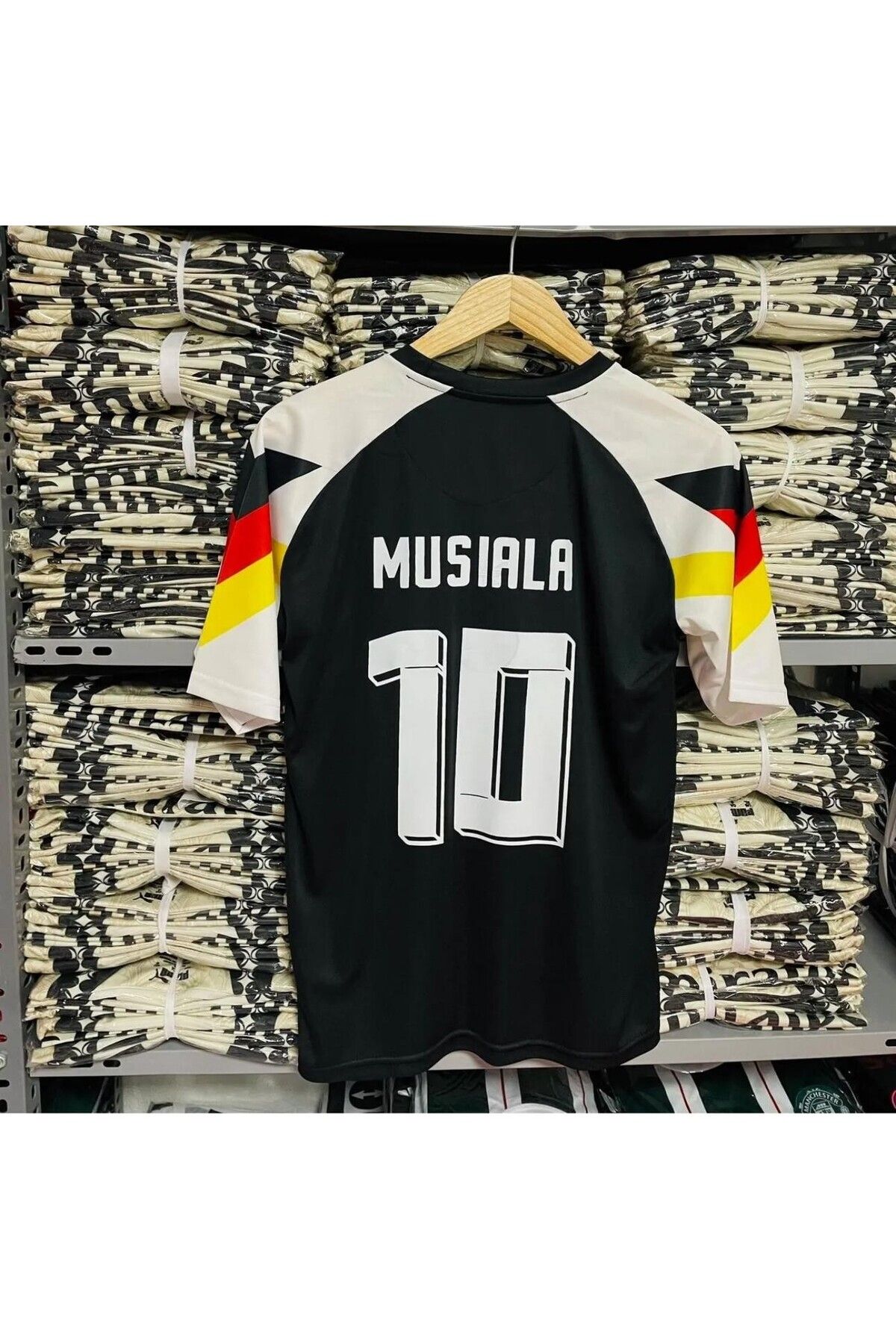 BARBITOS Almanya Euro 2024 Jamal Musiala siyah yetişkin Forması