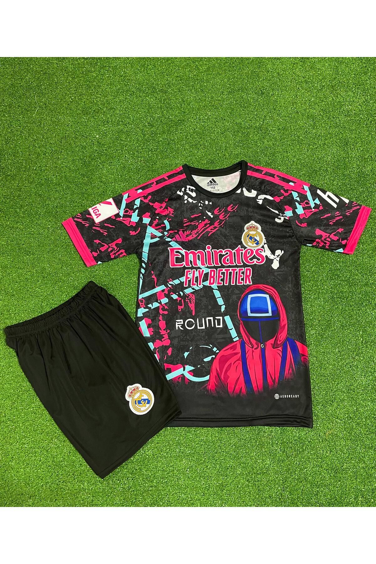 BARBITOS Real Madrid Kylian Mbappe Özel Konsept Çocuk Forması (Squid Game)