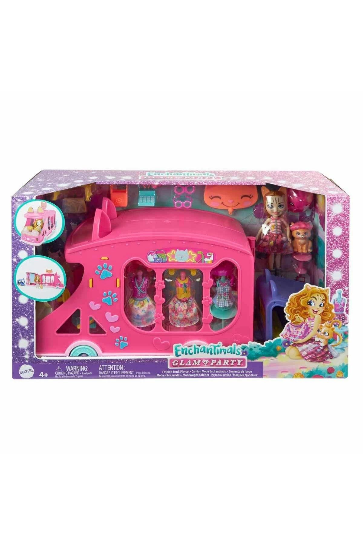 Modafiks HPB34 Enchantimals Kedi Temalı Moda Otobüsü